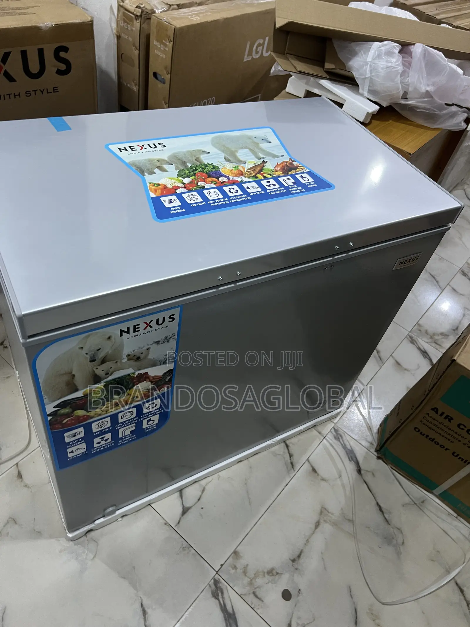 Nexus Nx-265g Chest Freezer – 210l Capacity, Silent Durable Motor
