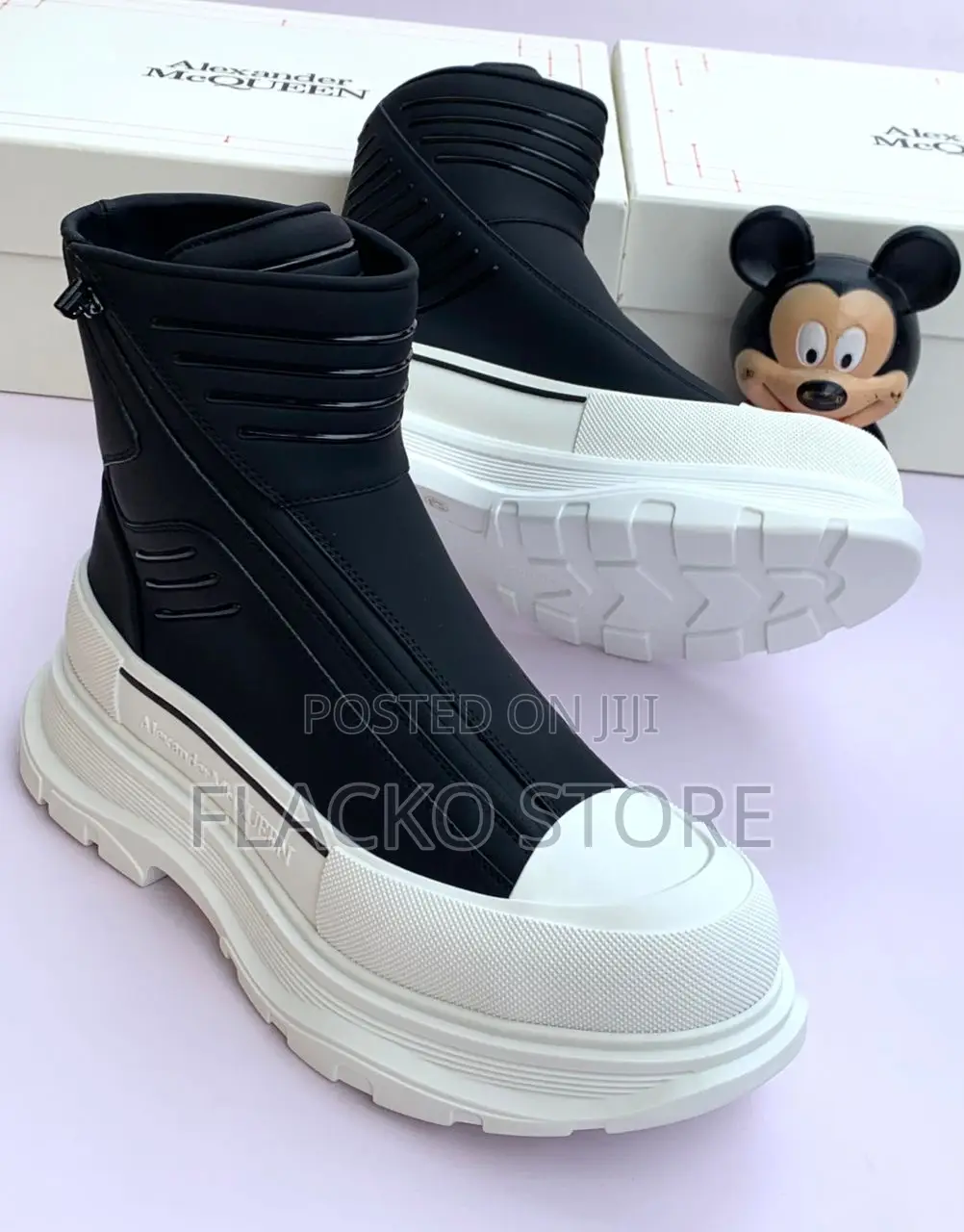 Original Alexander Mcqueen Plimsoll Hightop Boots