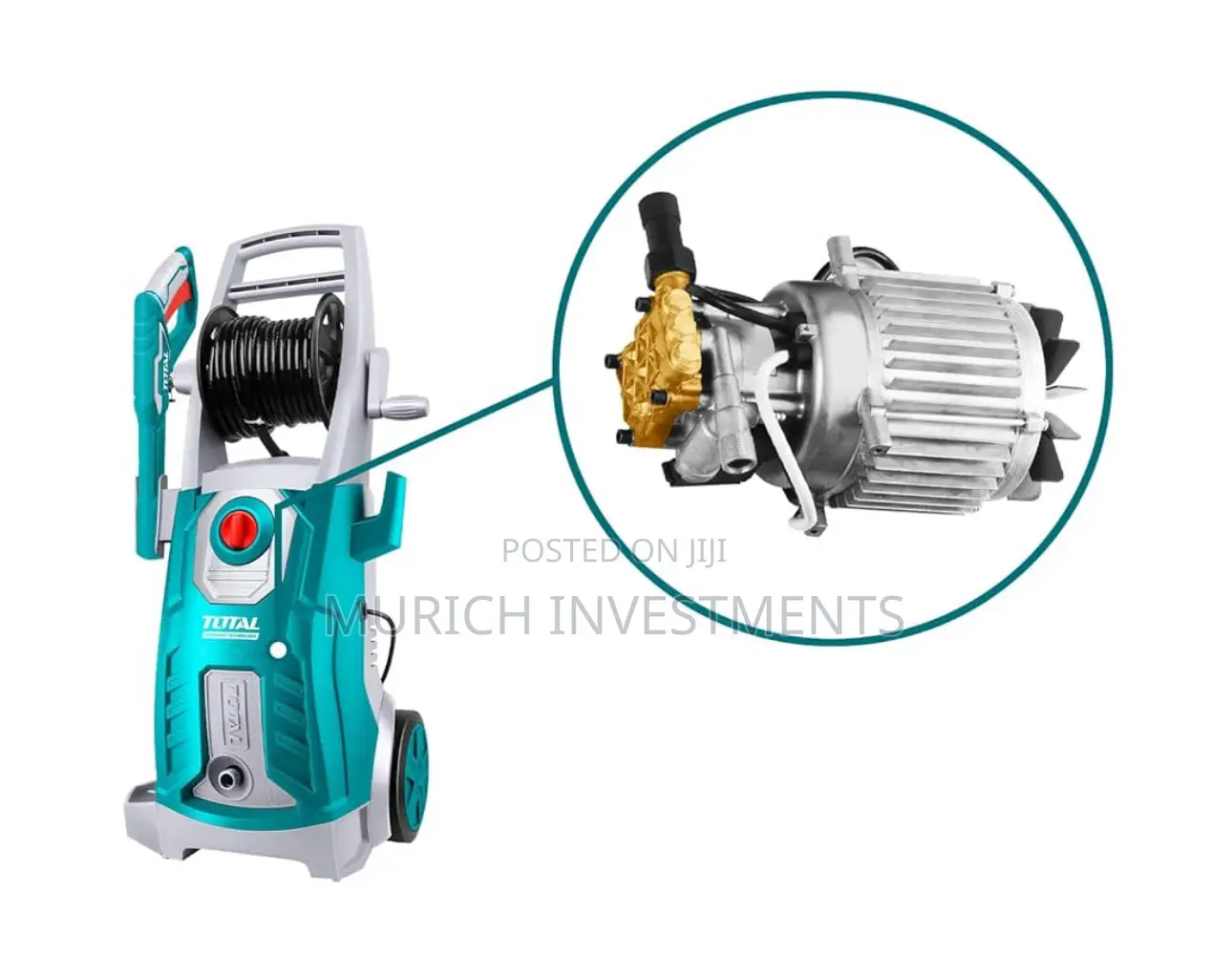 Total High Pressure Washer – 180bar 2800w | Pure Copper Pump