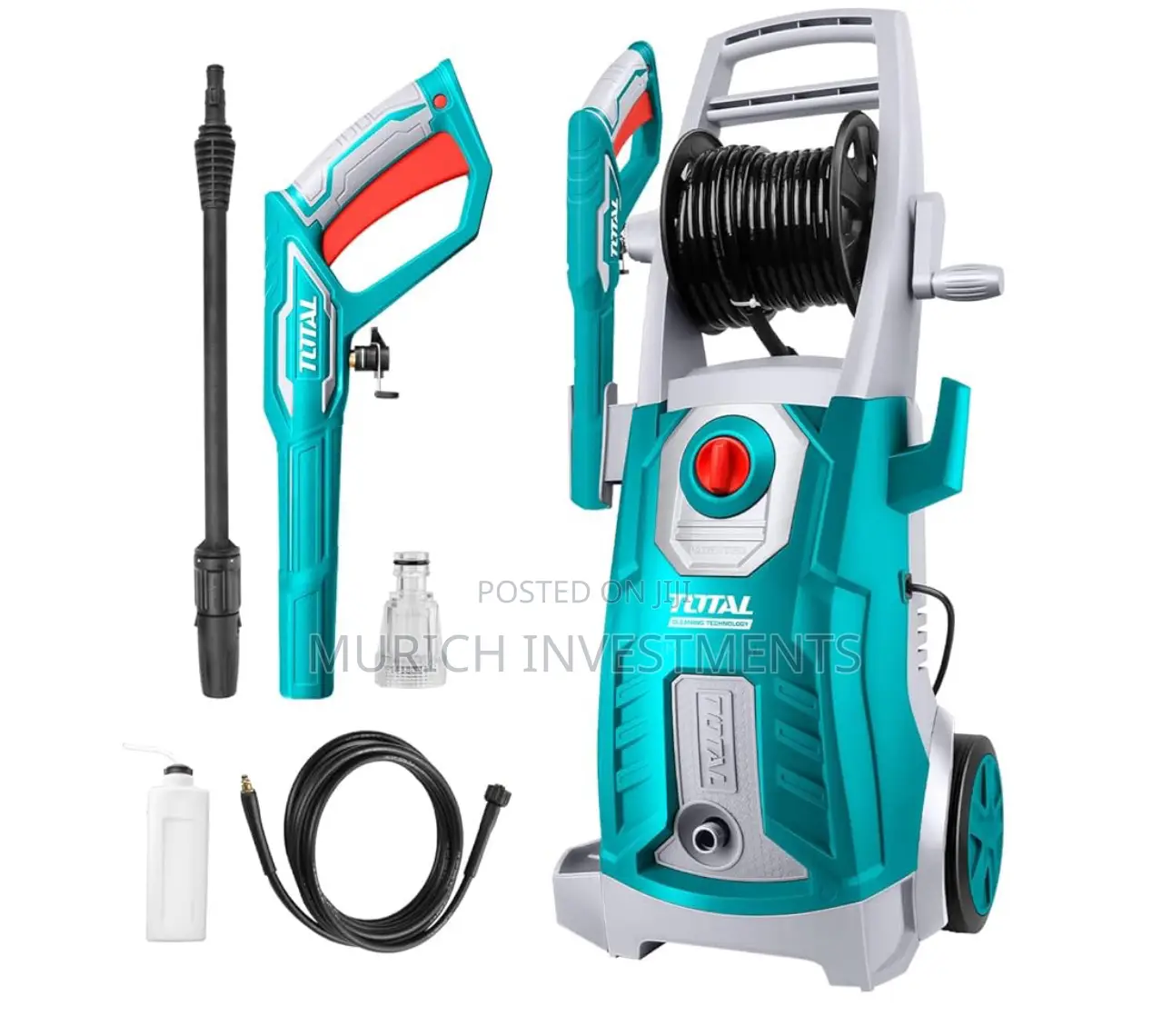 Total High Pressure Washer – 180bar 2800w | Pure Copper Pump