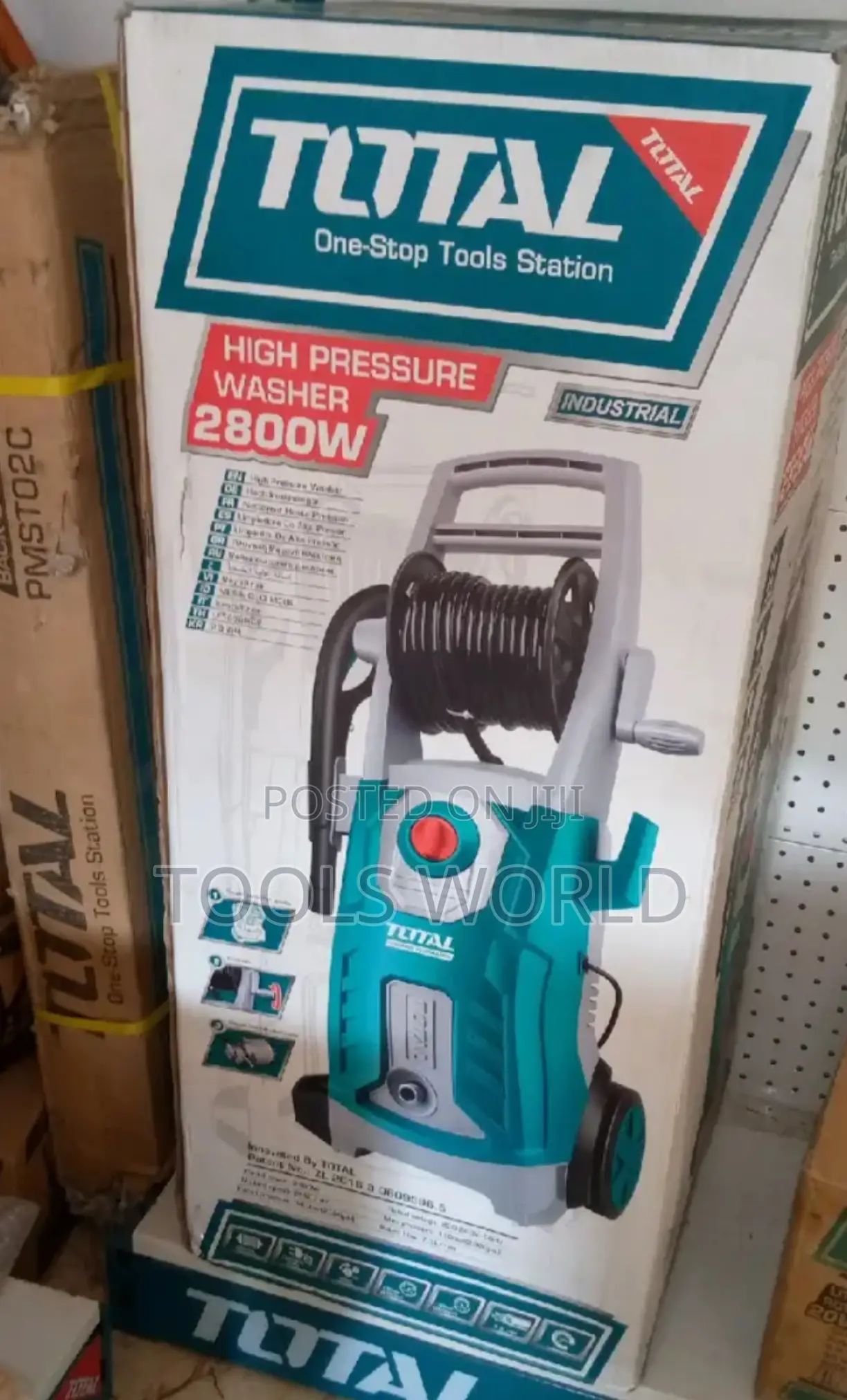 Total 180bar High Pressure Washer 2800w Copper Pump, Auto Stop System