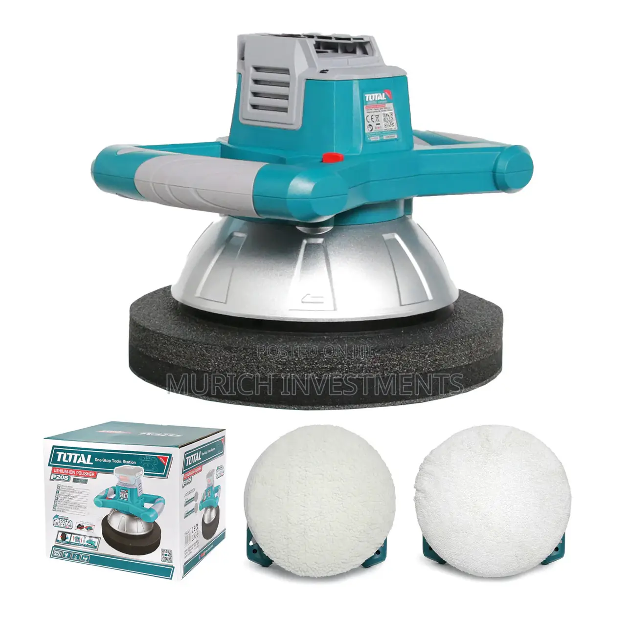 Total 20v Cordless Li-Ion Polisher – Battery Charger Included