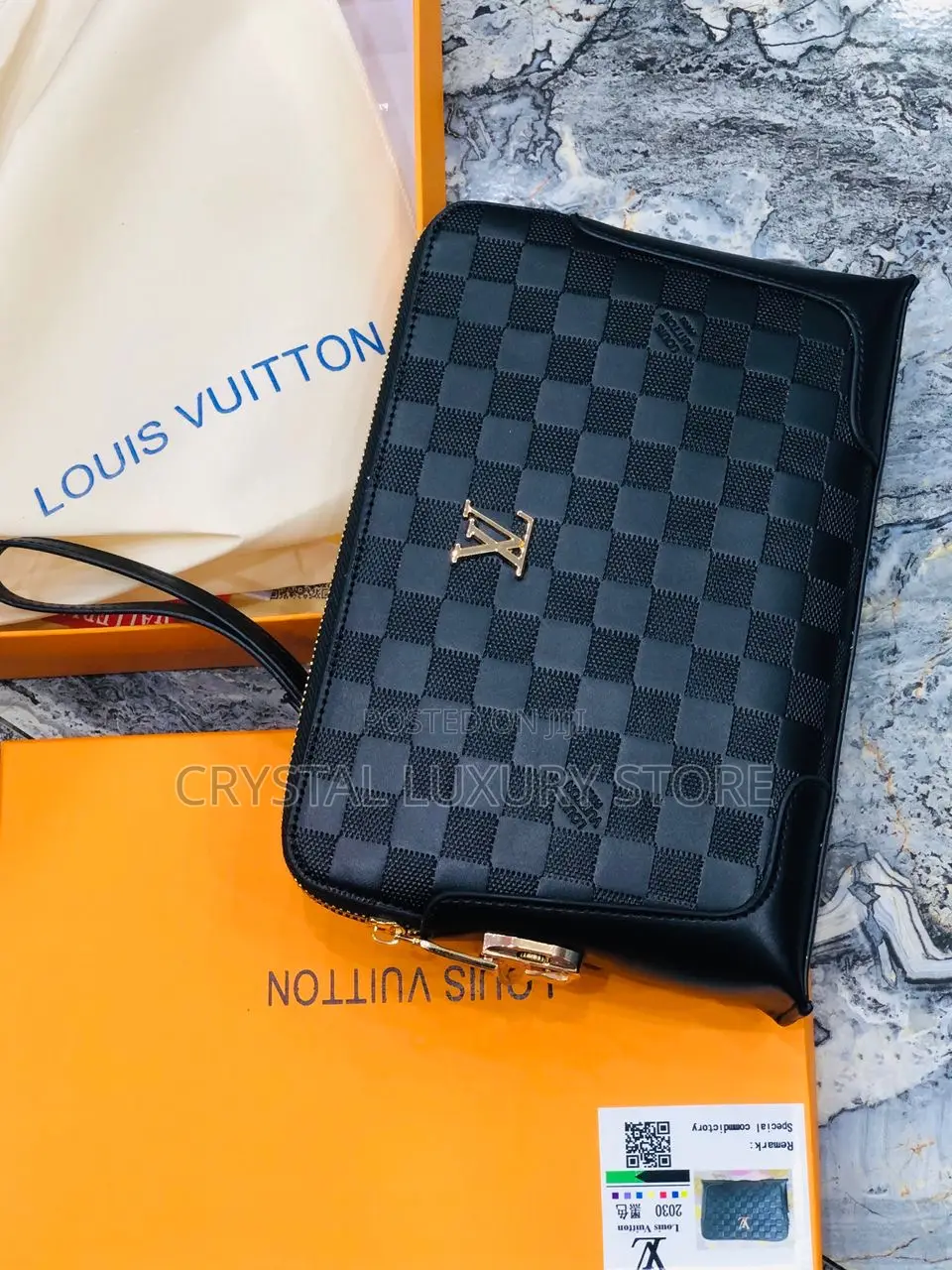 Versace Quality Luxury Men Genuine Leather Purse