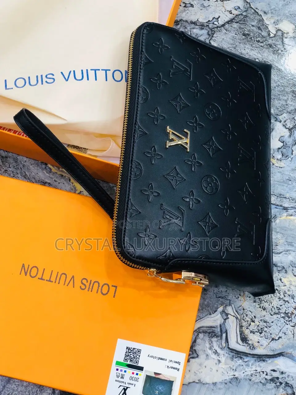 Versace Quality Luxury Men Genuine Leather Purse