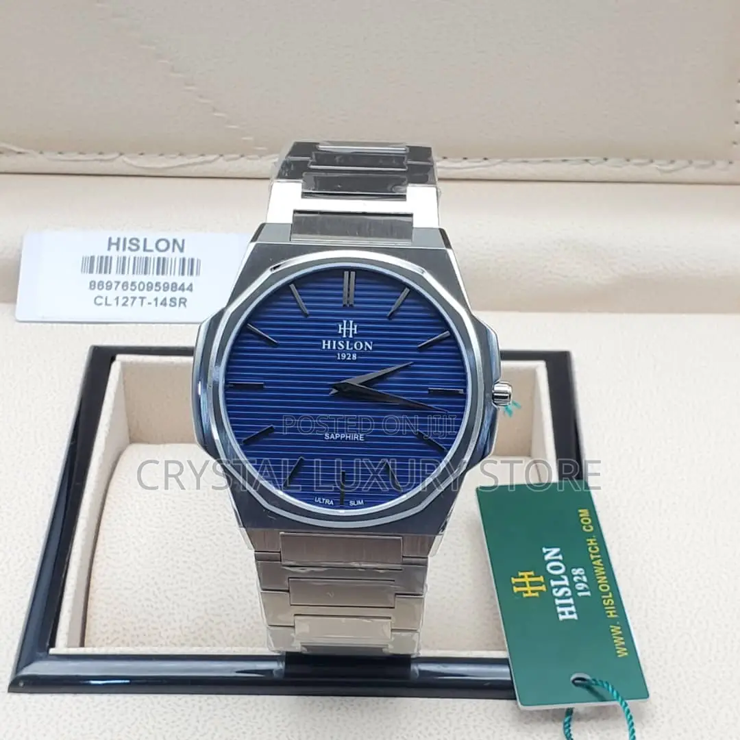 Hilson Quality Luxury Men Chain Strap Wristwatch