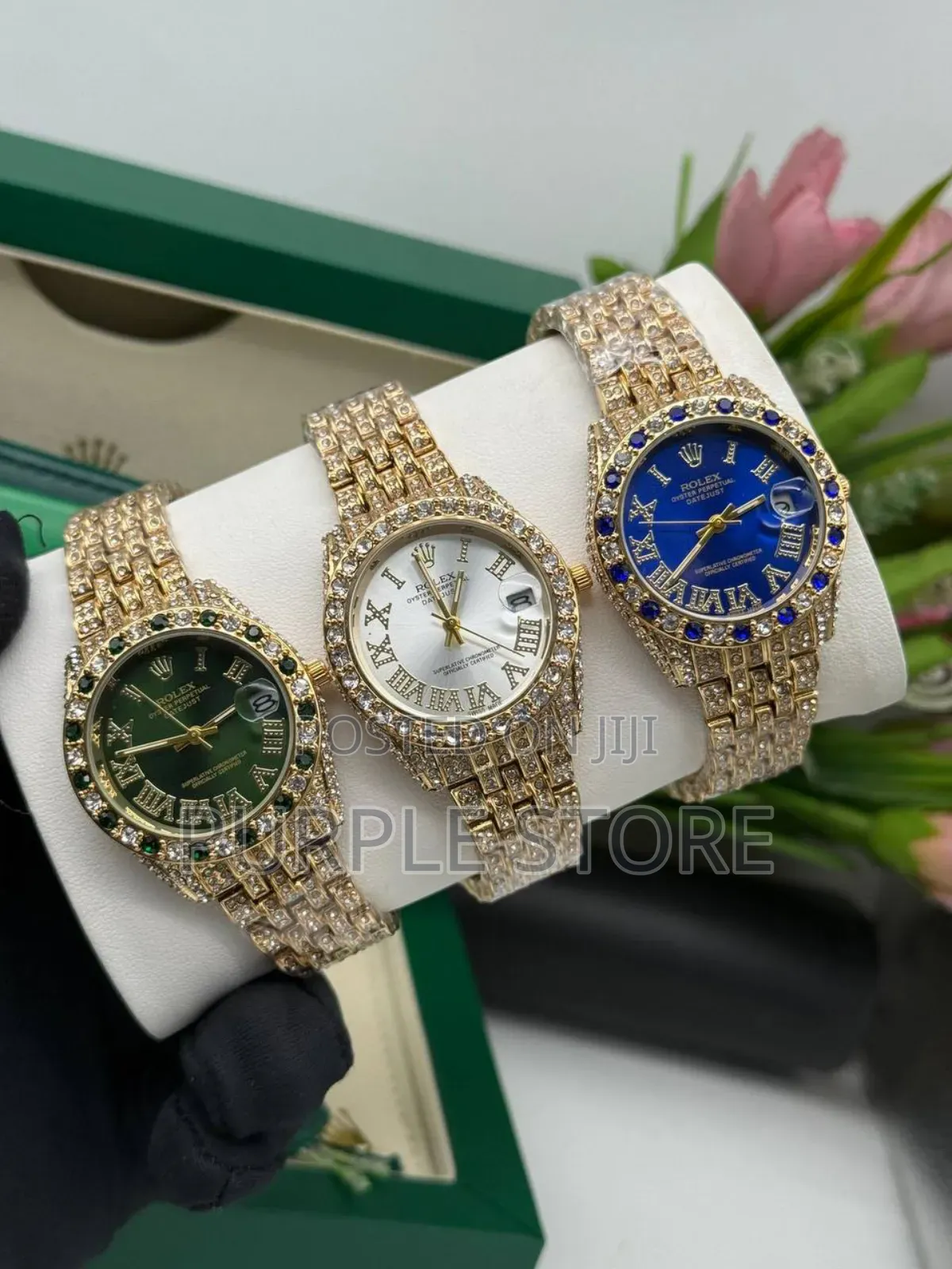 Rolex Stone Watch for Ladies