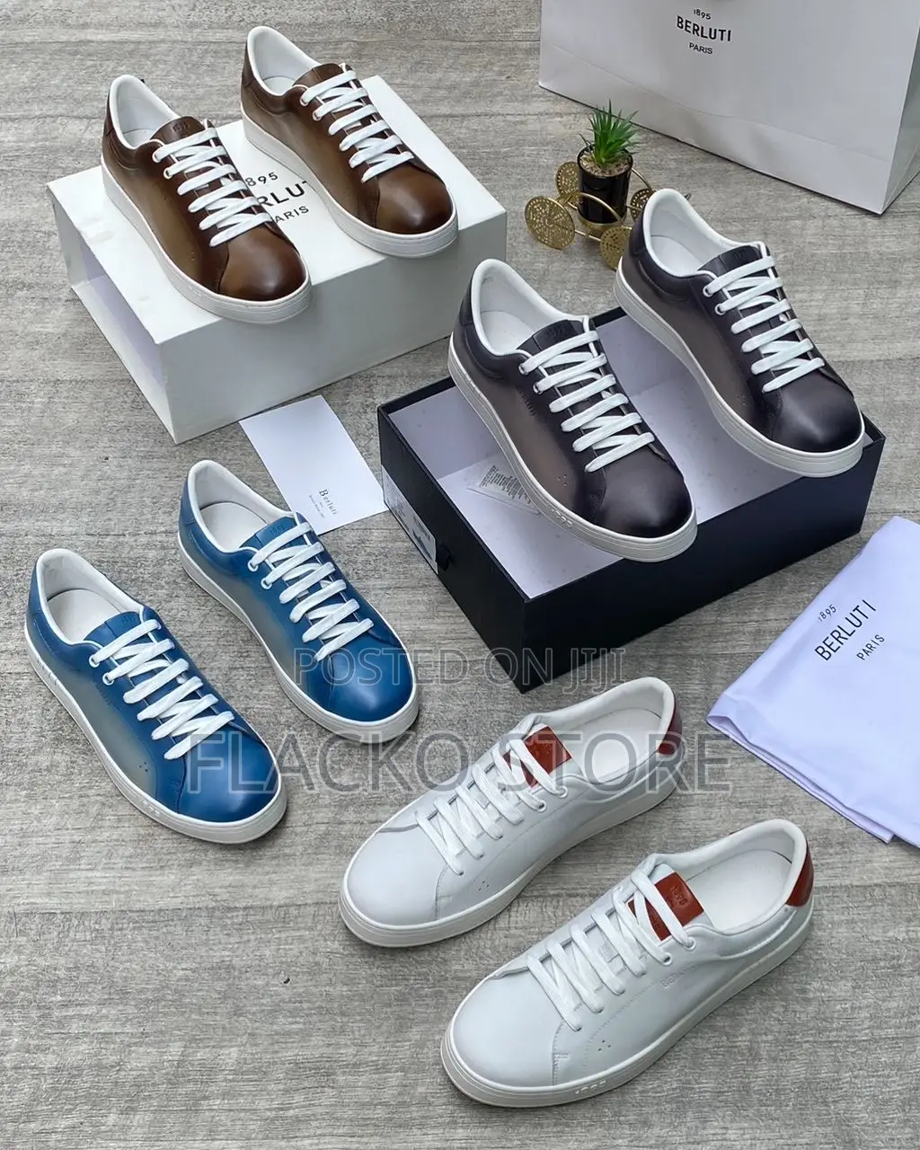 Original Berluti Leather Sneakers