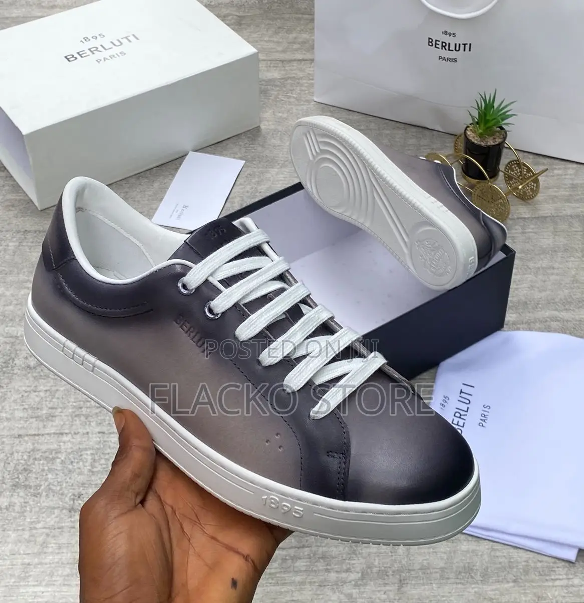 Original Berluti Leather Sneakers
