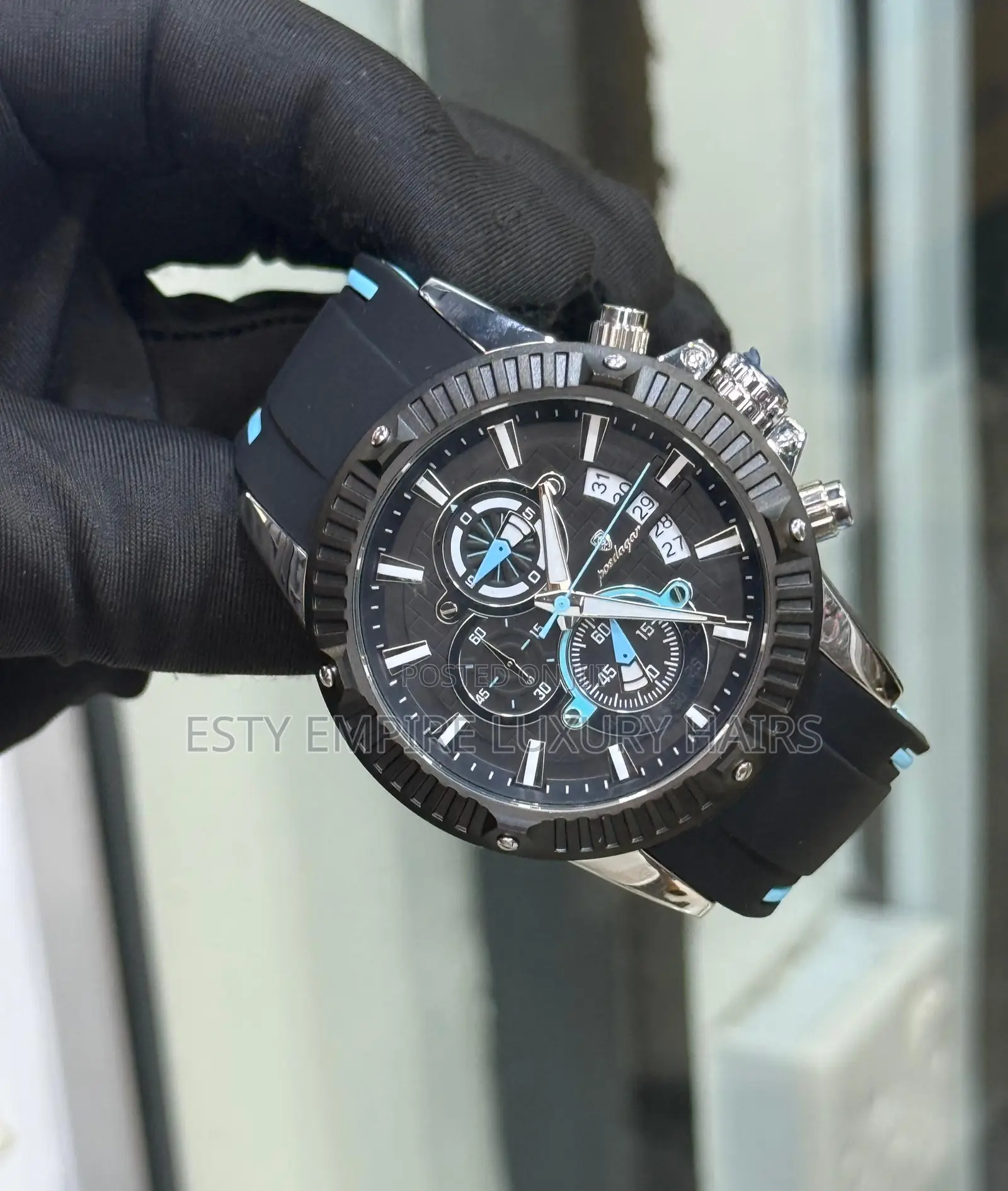 High Quality Luxury Poedagar Rubber Wristwatch