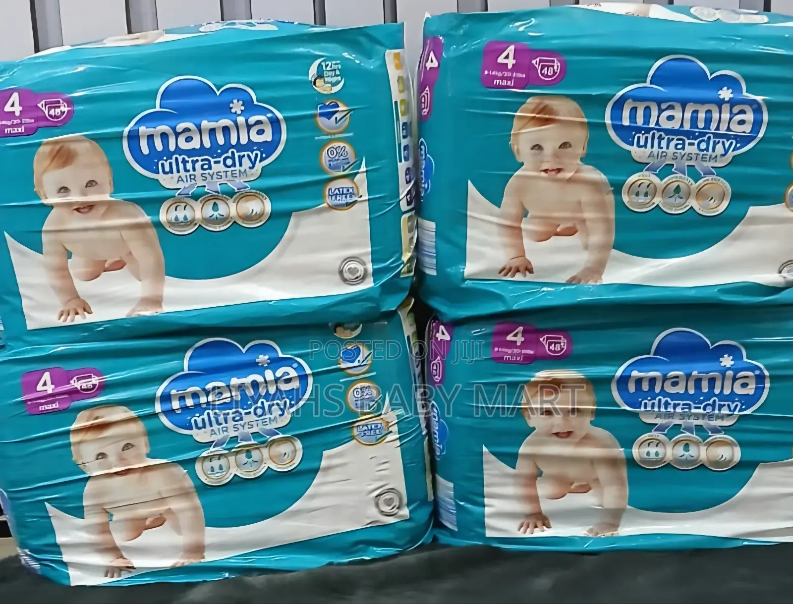 Mamia Ultra-Fit Maxi Nappies 48 Pack/Size 4