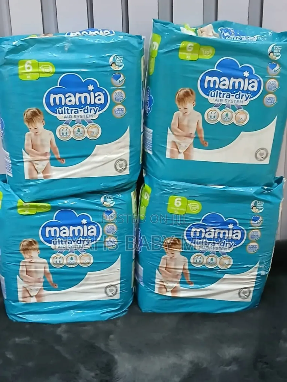 Mamia Ultra-Fit Xl Nappies 30 Pack/Size 6