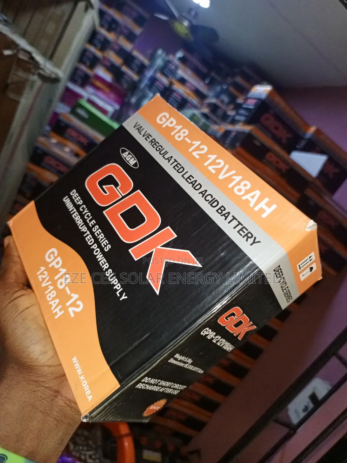 12v 18ah Gel Battery