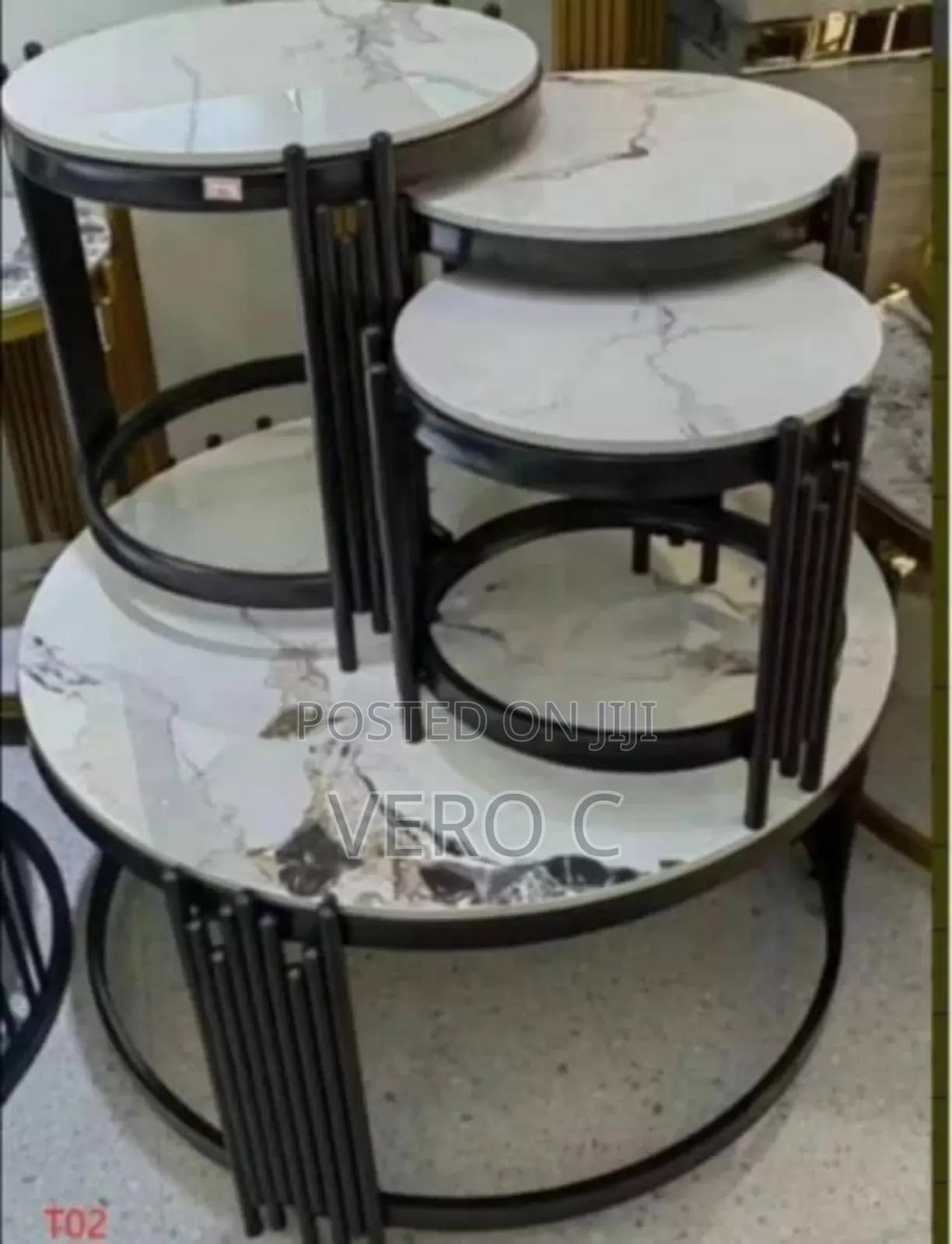 Quality Marble Centre Table and Stools