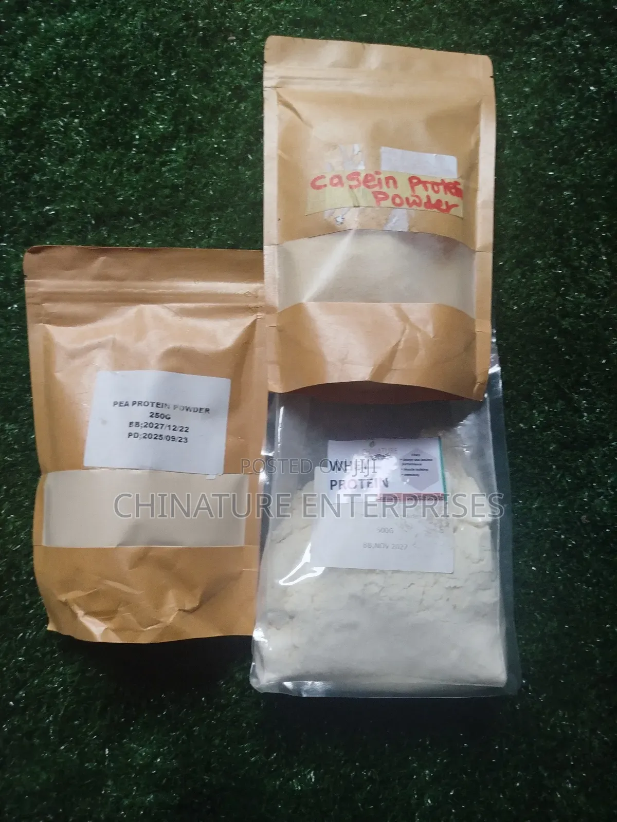Protein Powders in 250gms Whey, Pea Cassein .