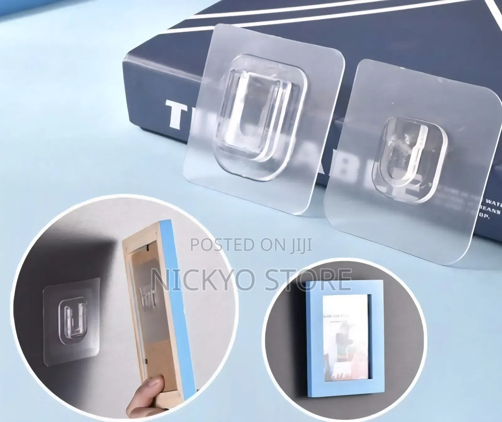 Transparent Adhesive Wall Hooks (Double-Sided Design)
