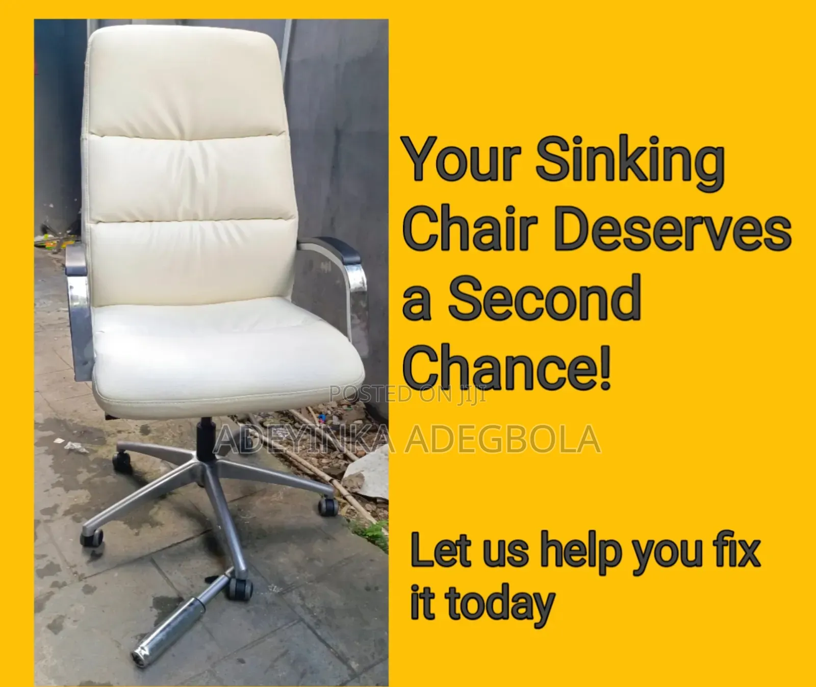 Don't Let A Broken Chair Slow You Down. Let Help Fix It Today.
