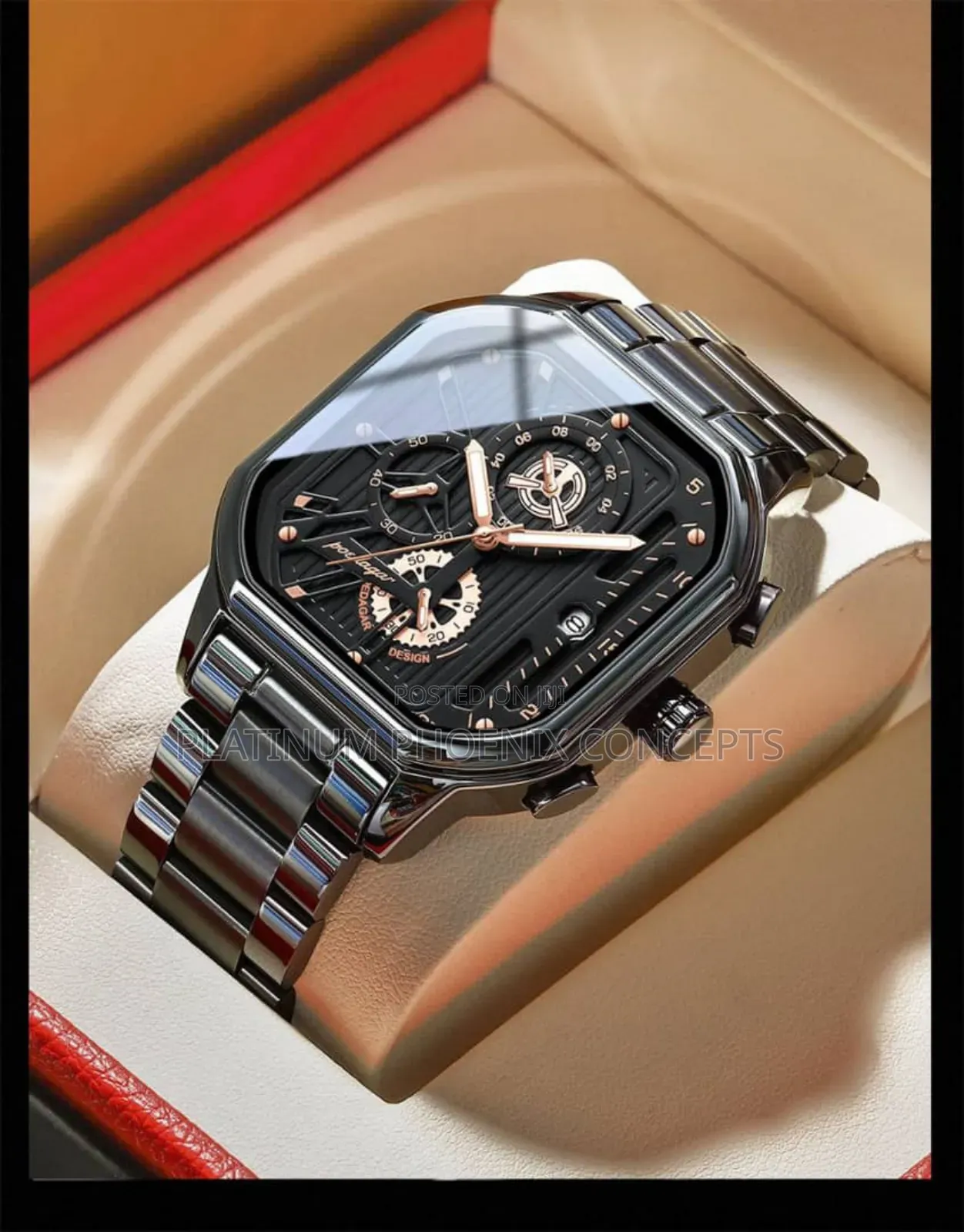 Poedagar Wristwatch Full Boxed With a Bag