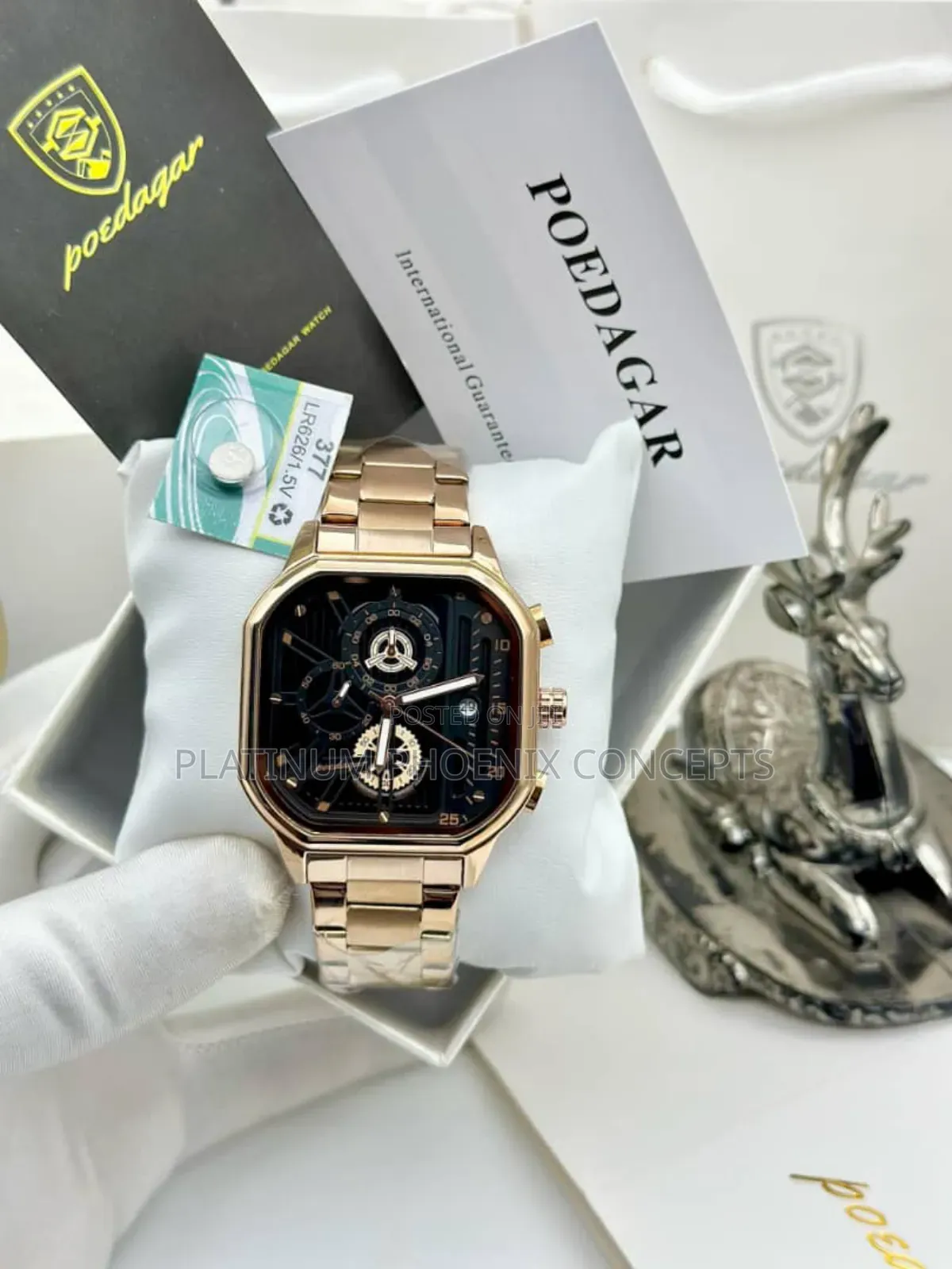Poedagar Wristwatch Full Boxed With a Bag