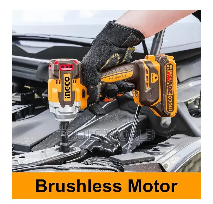 Ingco 20v Cordless Impact Driver-285nm Kit With 31 Pce Screwdriver Set