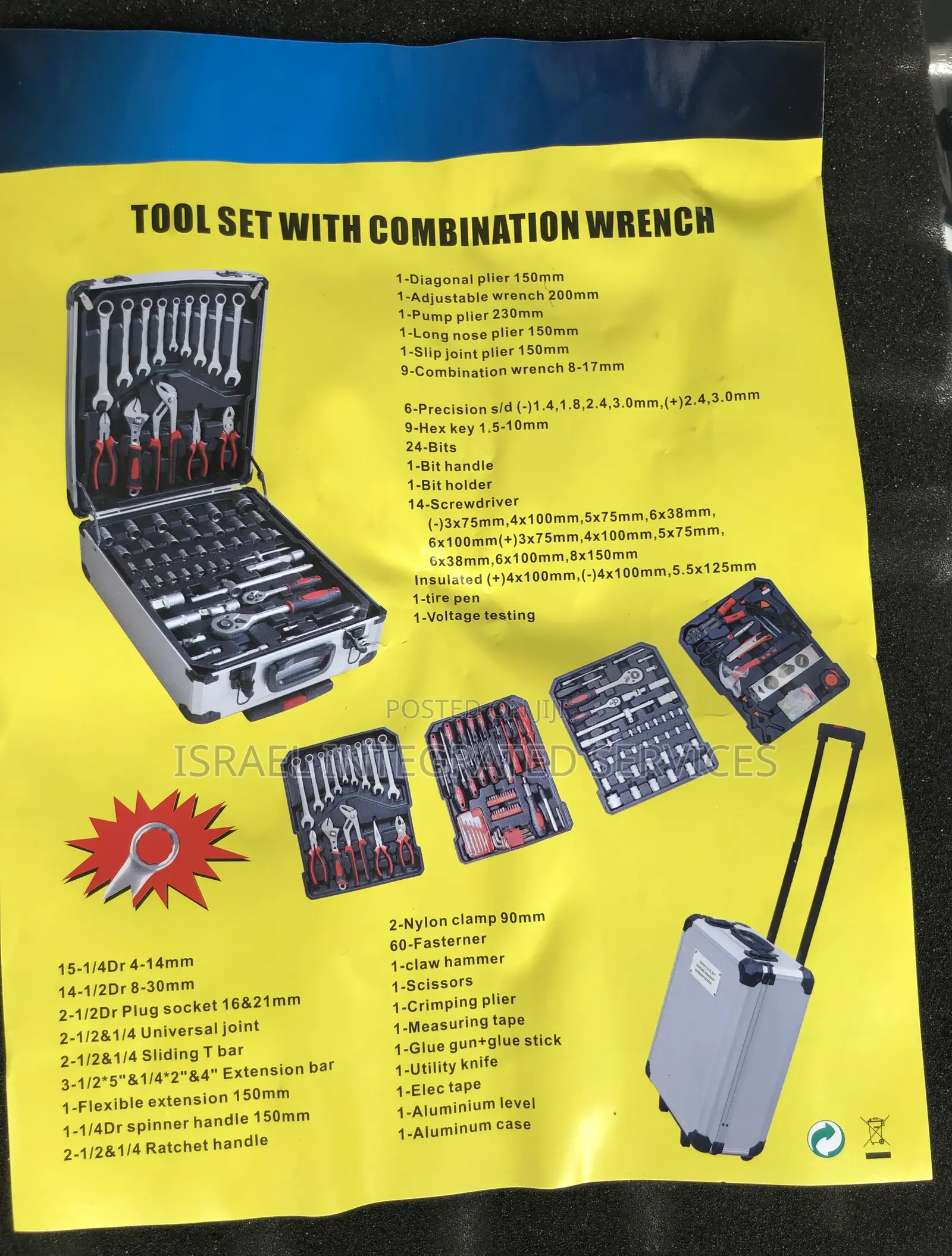 Complete Set Electrical and Mechanical Tools (Valsco 187 PCS )