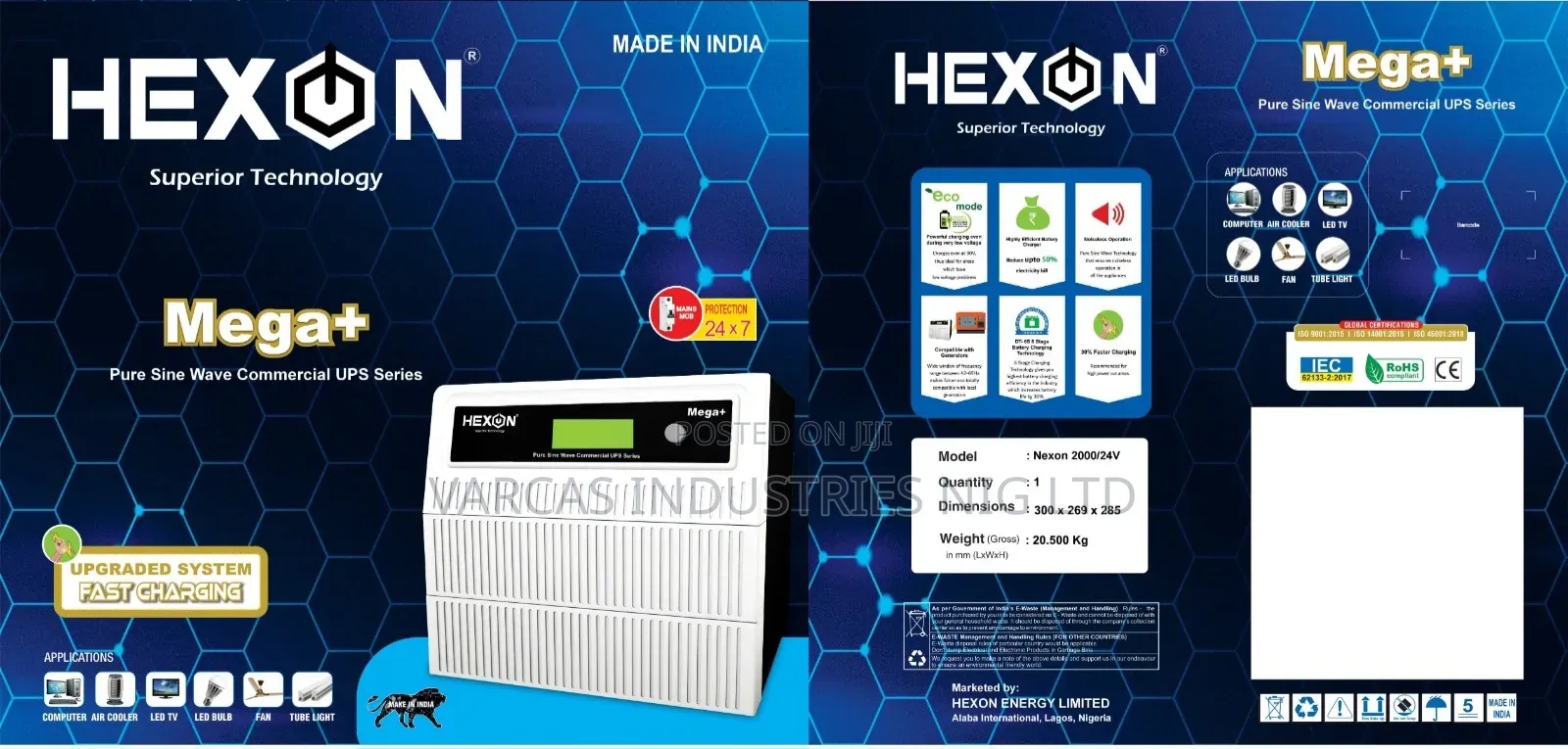 3.5kva Hexon Indian Transformer Base Inverters