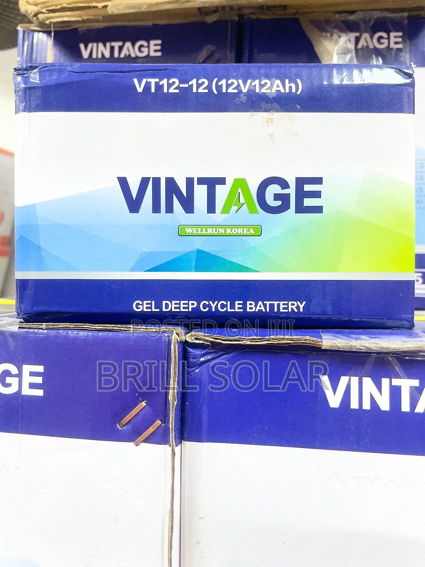 12v-12ah Vintage Solar Gel Battery