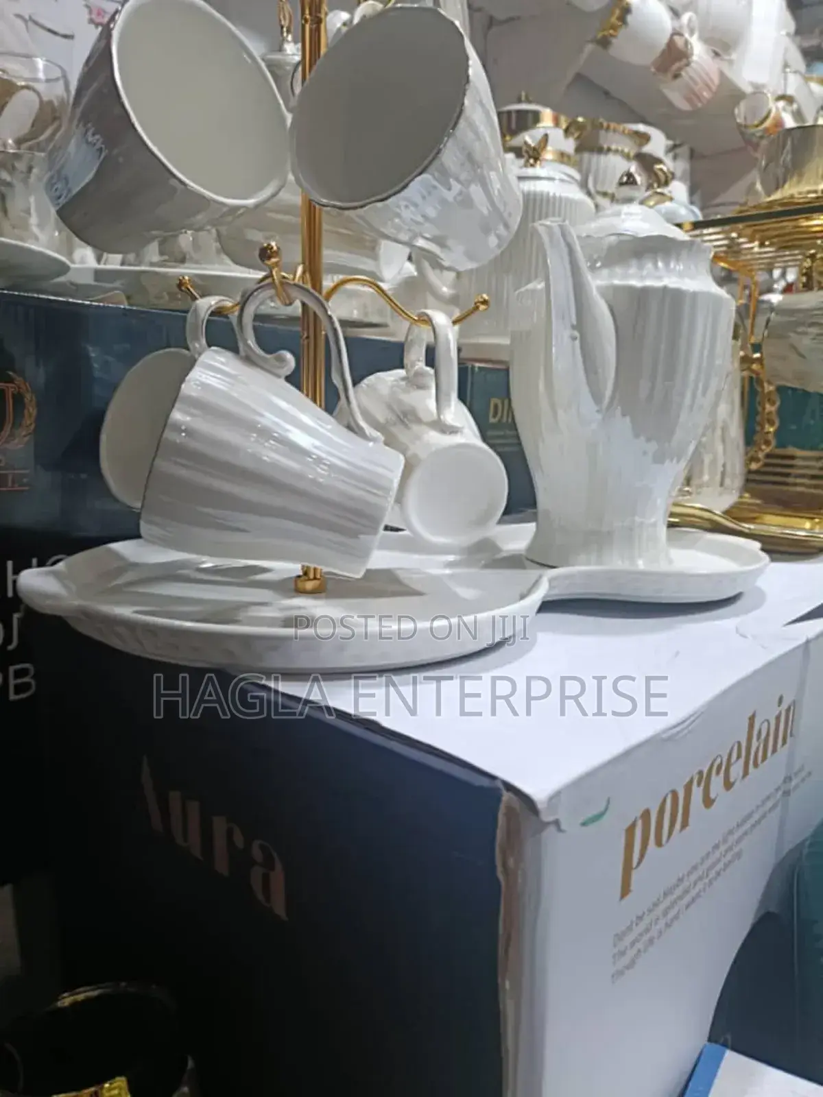 9 Pieces Tea Cup and Jug