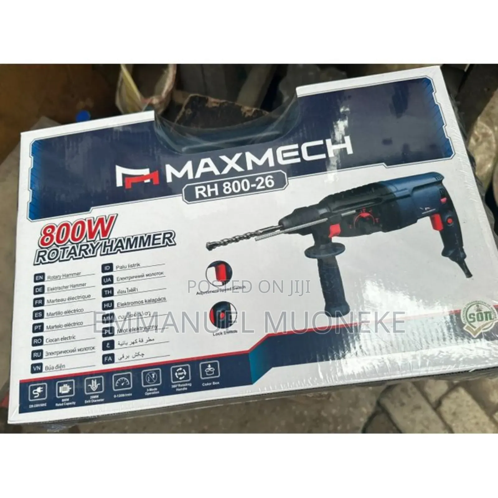Maxmech Rotary Hammer Machine Rh 800-26