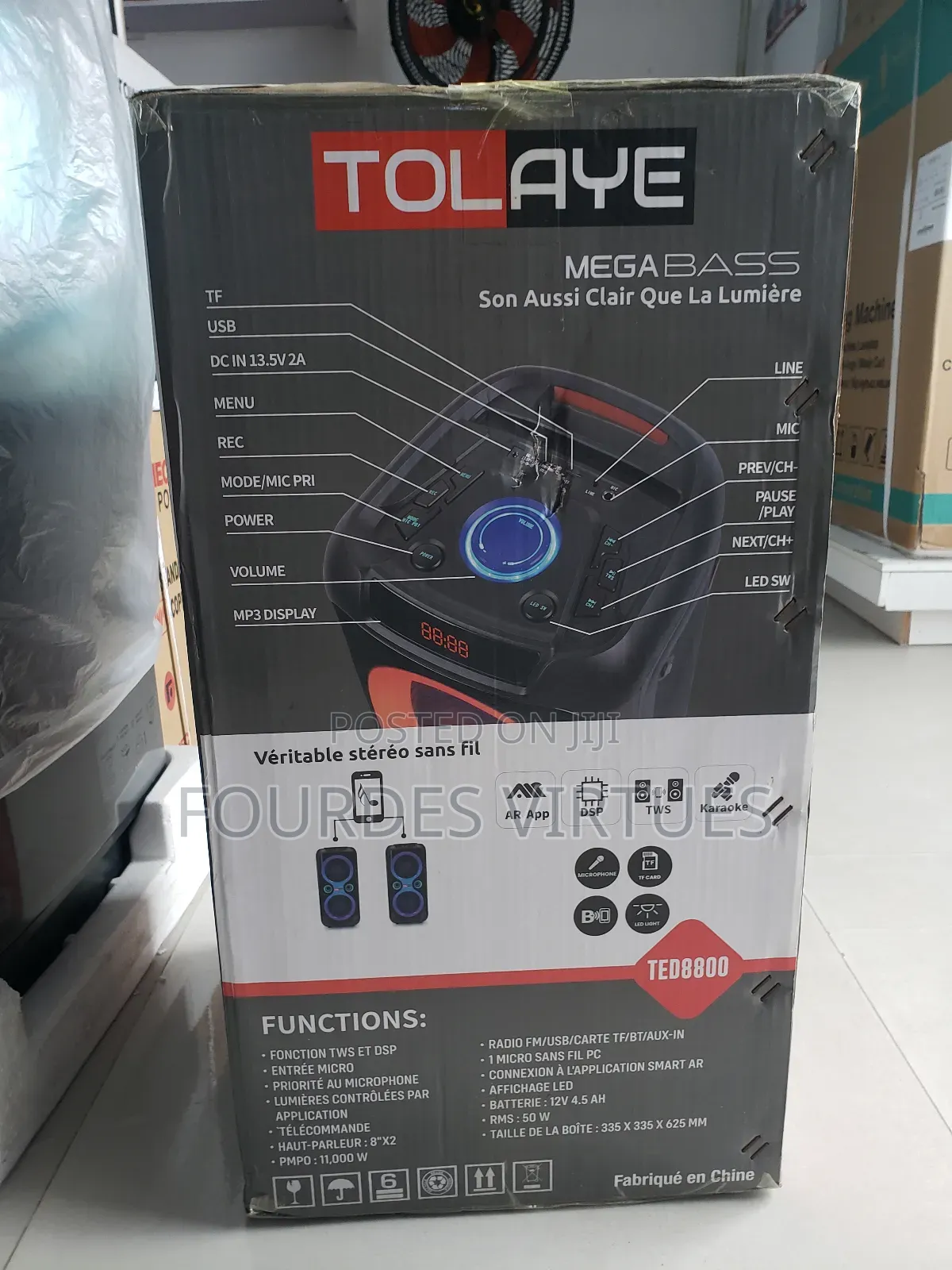 Tolaye Mega Bass Portable Sound System 11000w