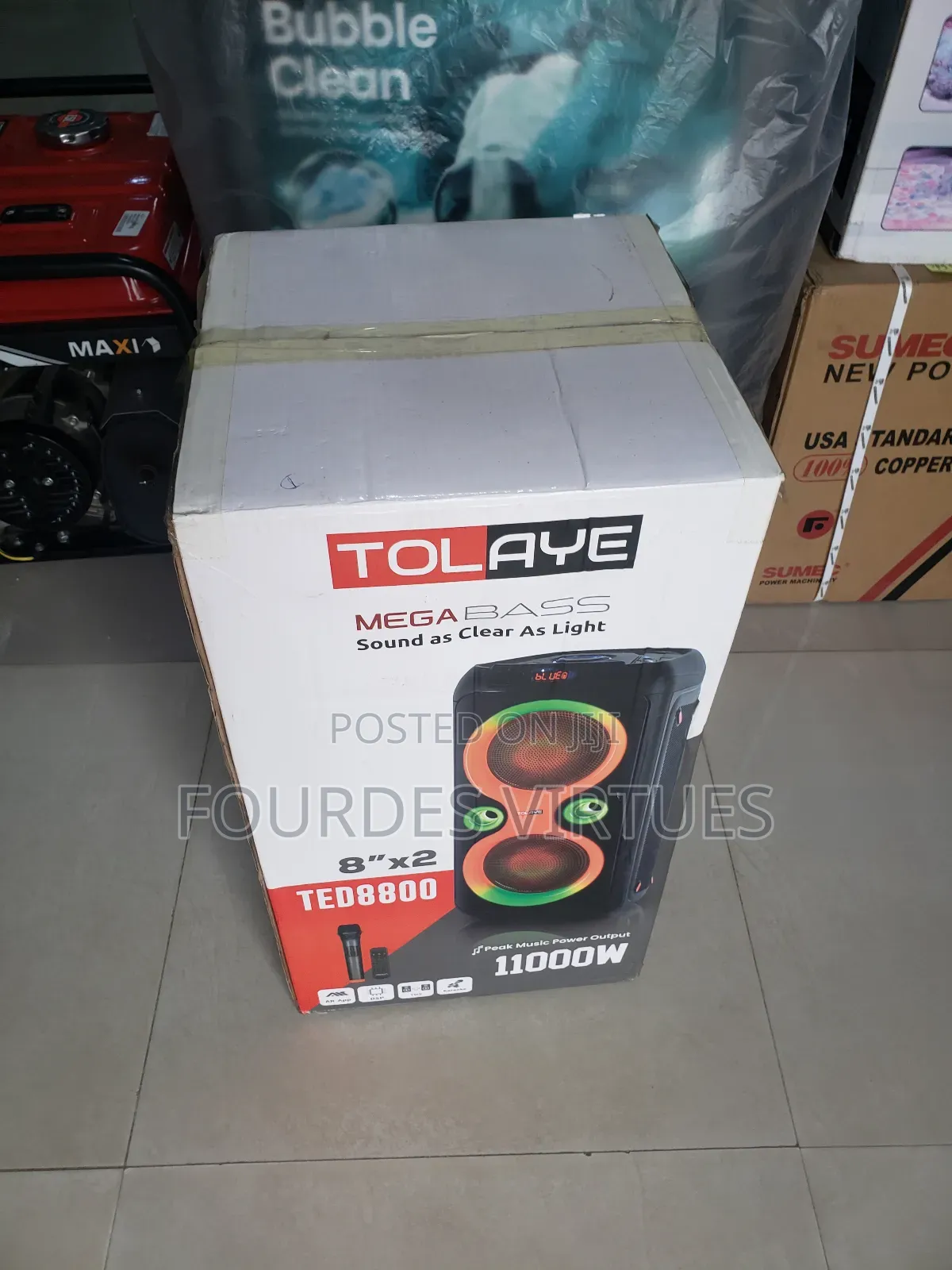 Tolaye Mega Bass Portable Sound System 11000w
