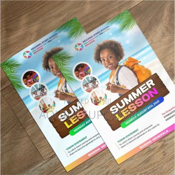 Branded Handbill For Schools