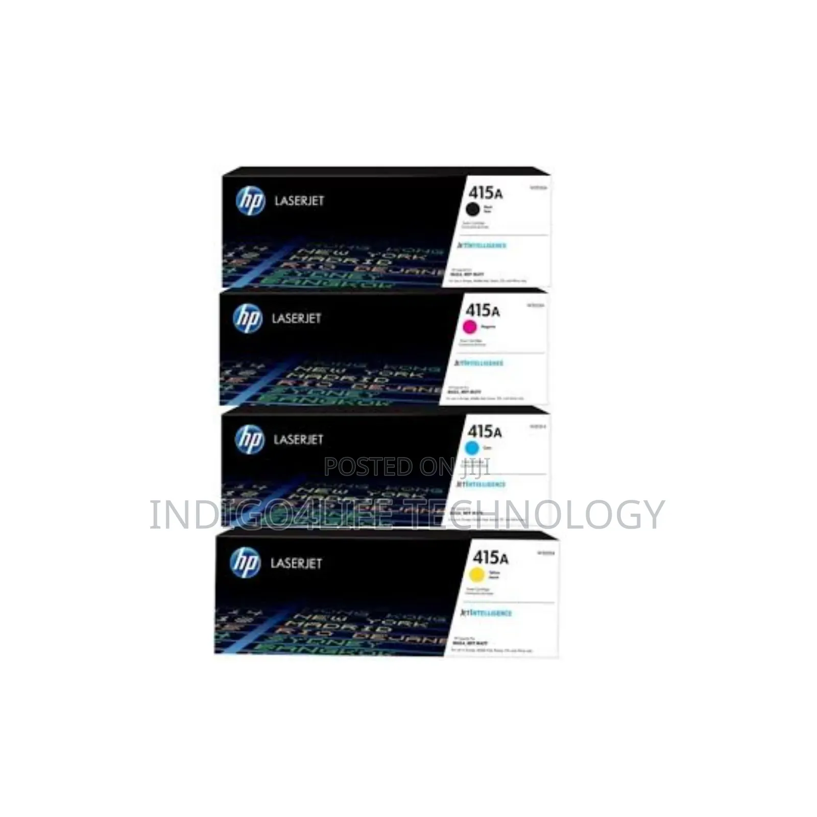 Hp 415a Toner Black Magenta Cyan Yellow