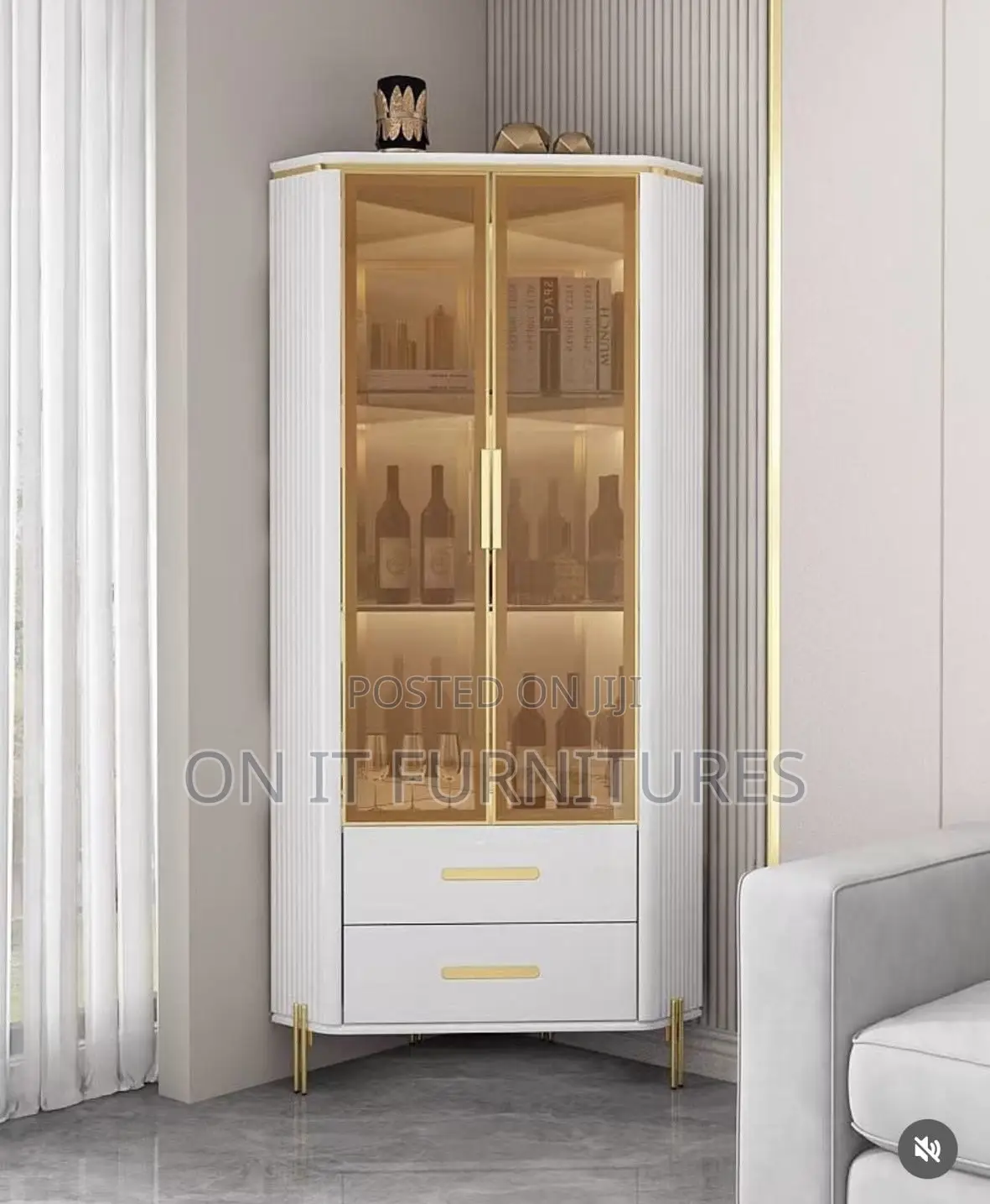 Luxury Wine Bar Cabinet – Elegant Home Bar for Living Room, Dining