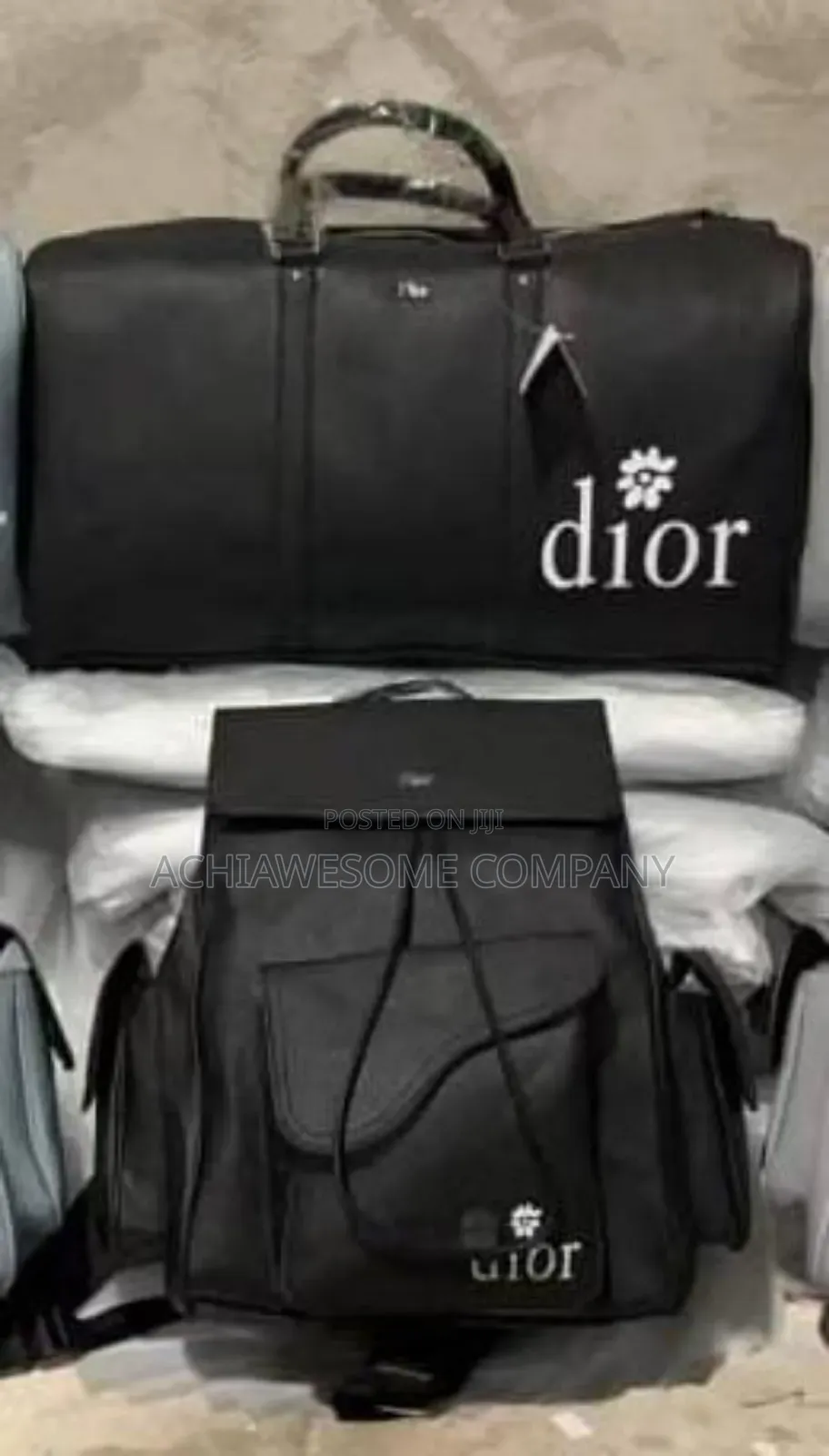Dior Duffle Bag And Backpack