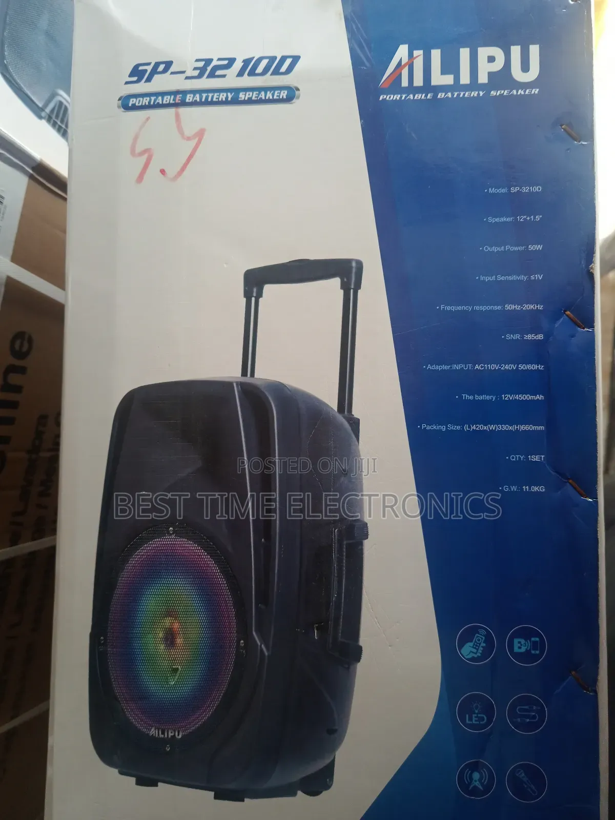Ailipu Portable Rechargeable Sound Speaker System (Sp-32100)