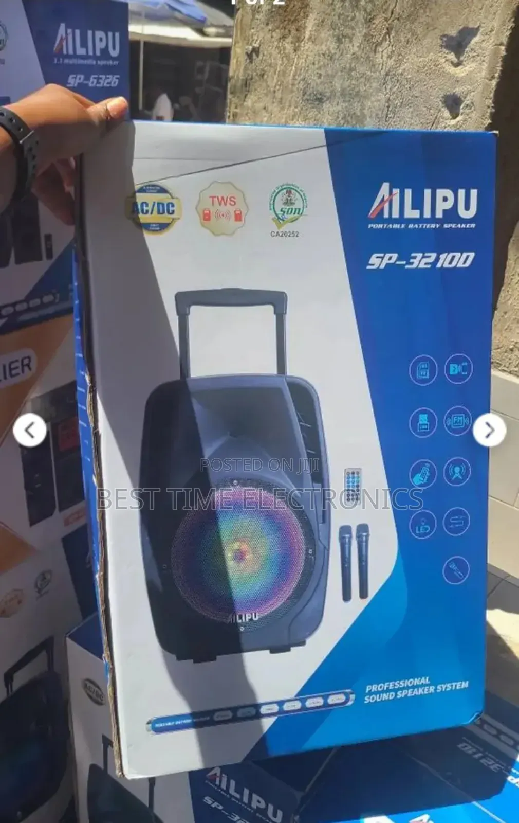Ailipu Portable Rechargeable Sound Speaker System (Sp-32100)