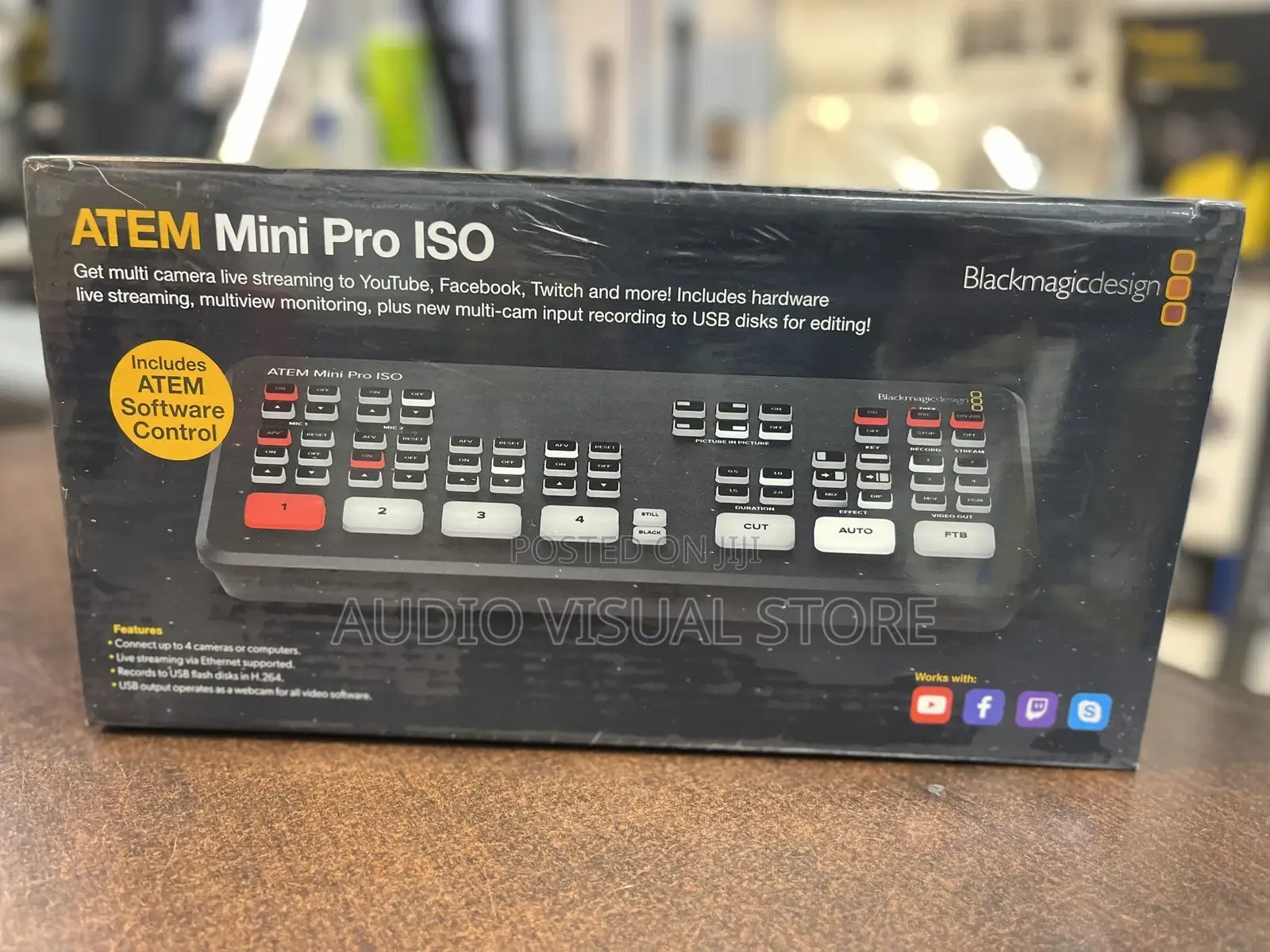 Blackmagic Design Atem Mini Pro Iso Hdmi Live Stream Switcher