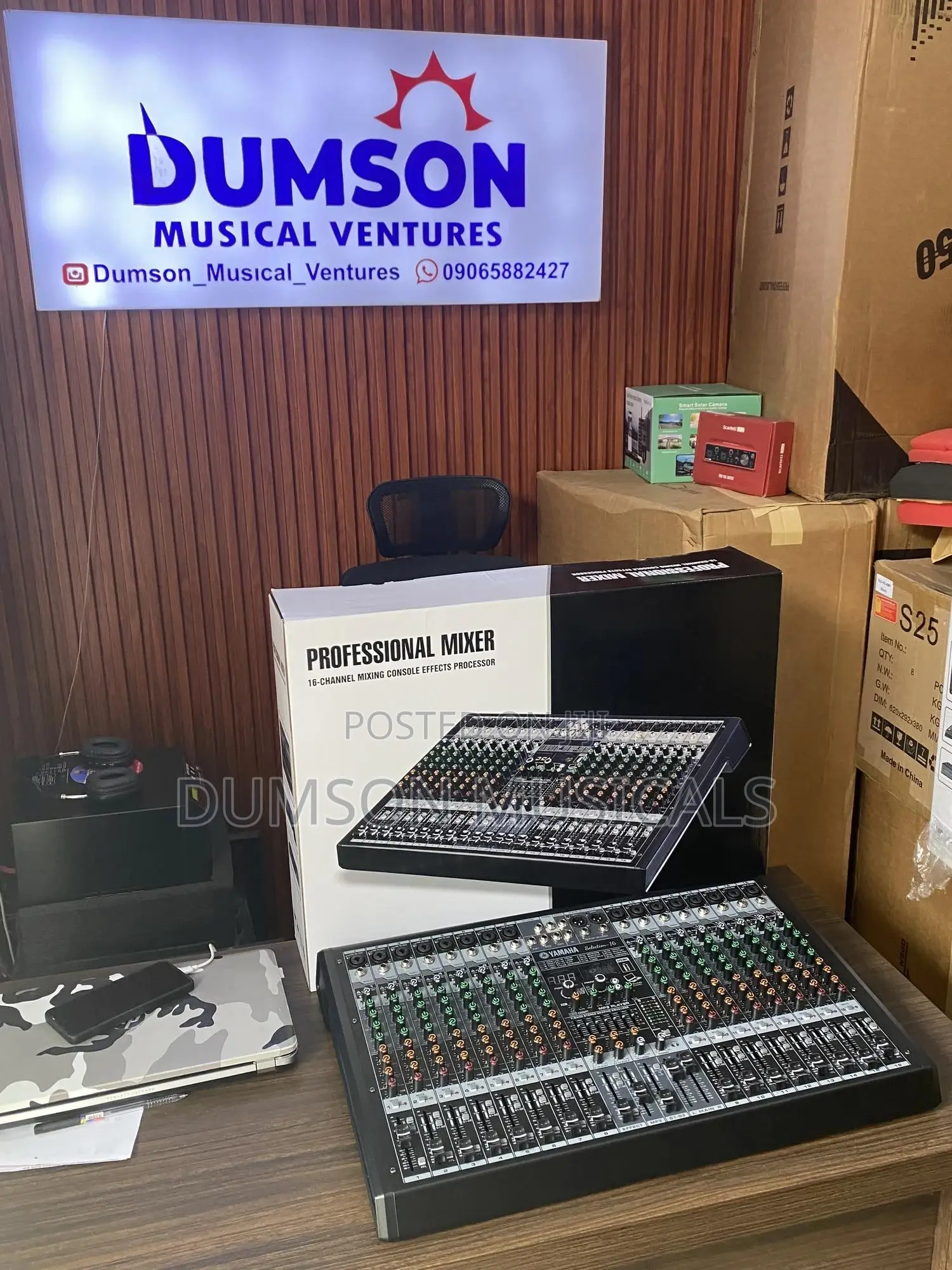 16 Channels Yamaha Mixer With Bluetooth and Usb