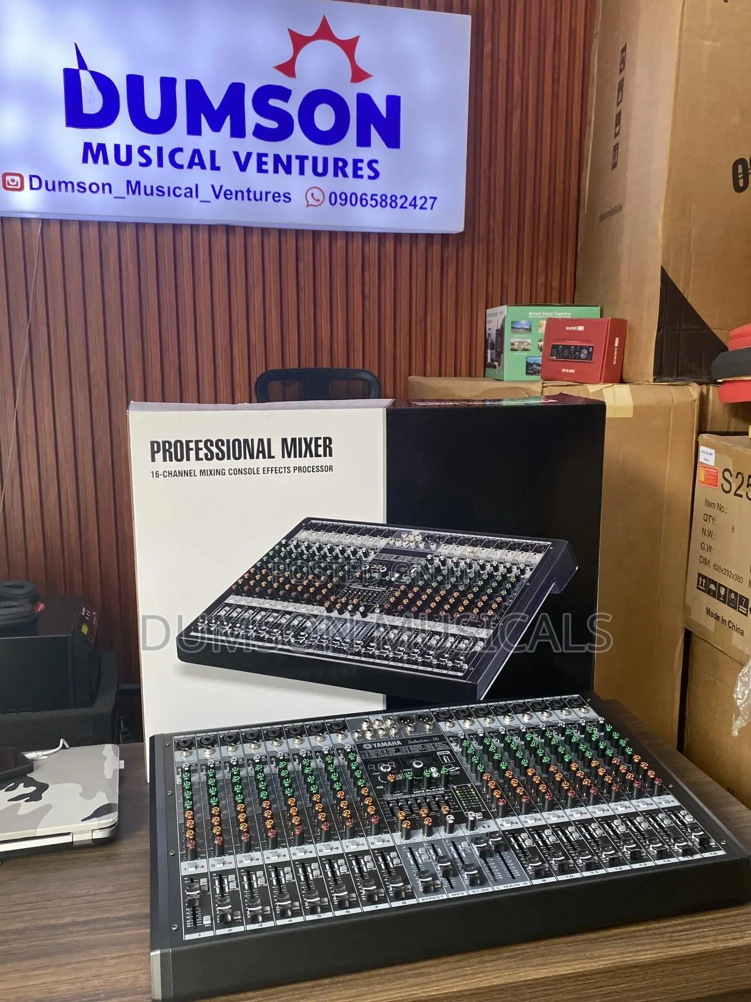 16 Channels Yamaha Mixer With Bluetooth and Usb
