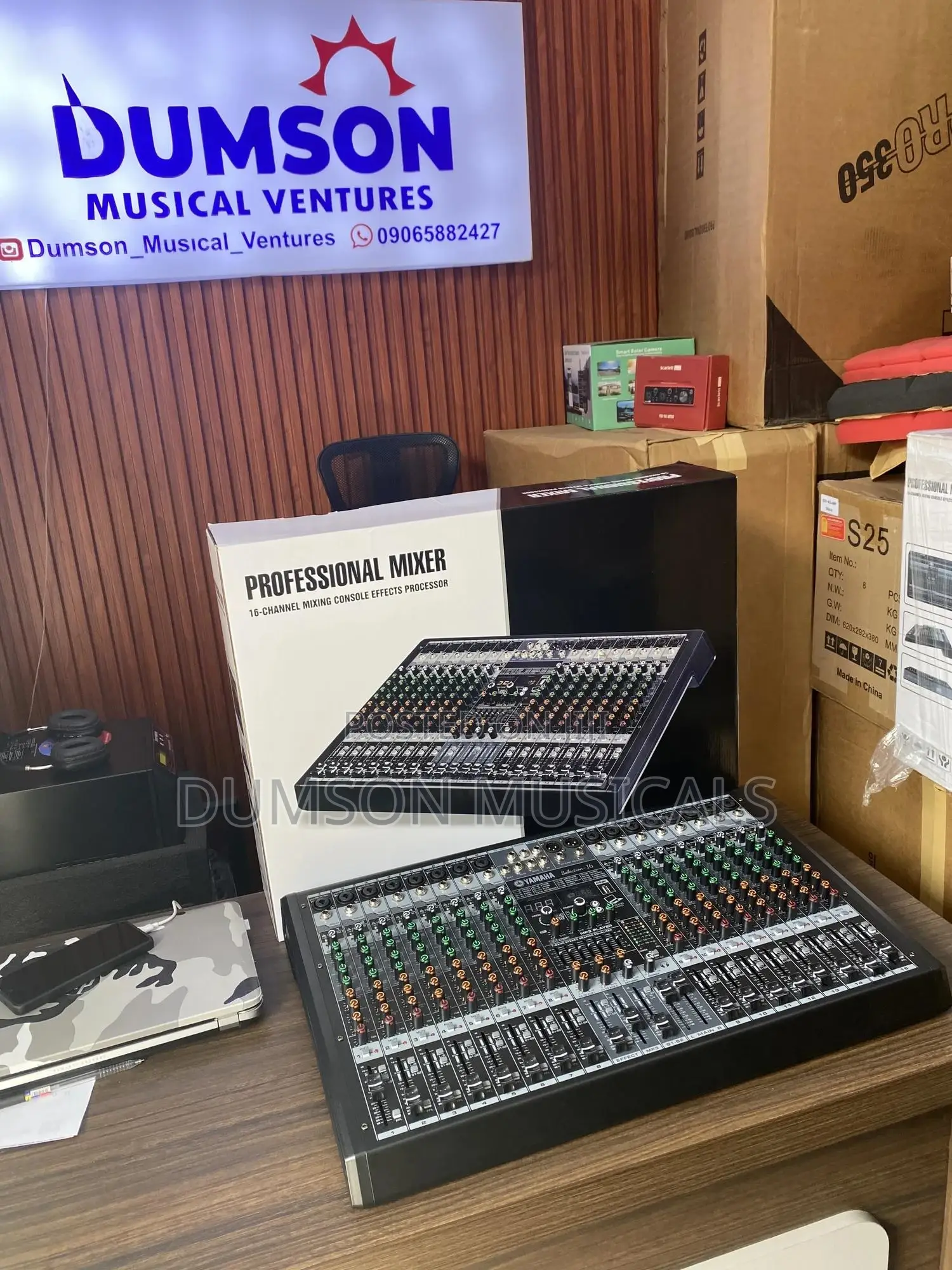 16 Channels Yamaha Mixer With Bluetooth and Usb