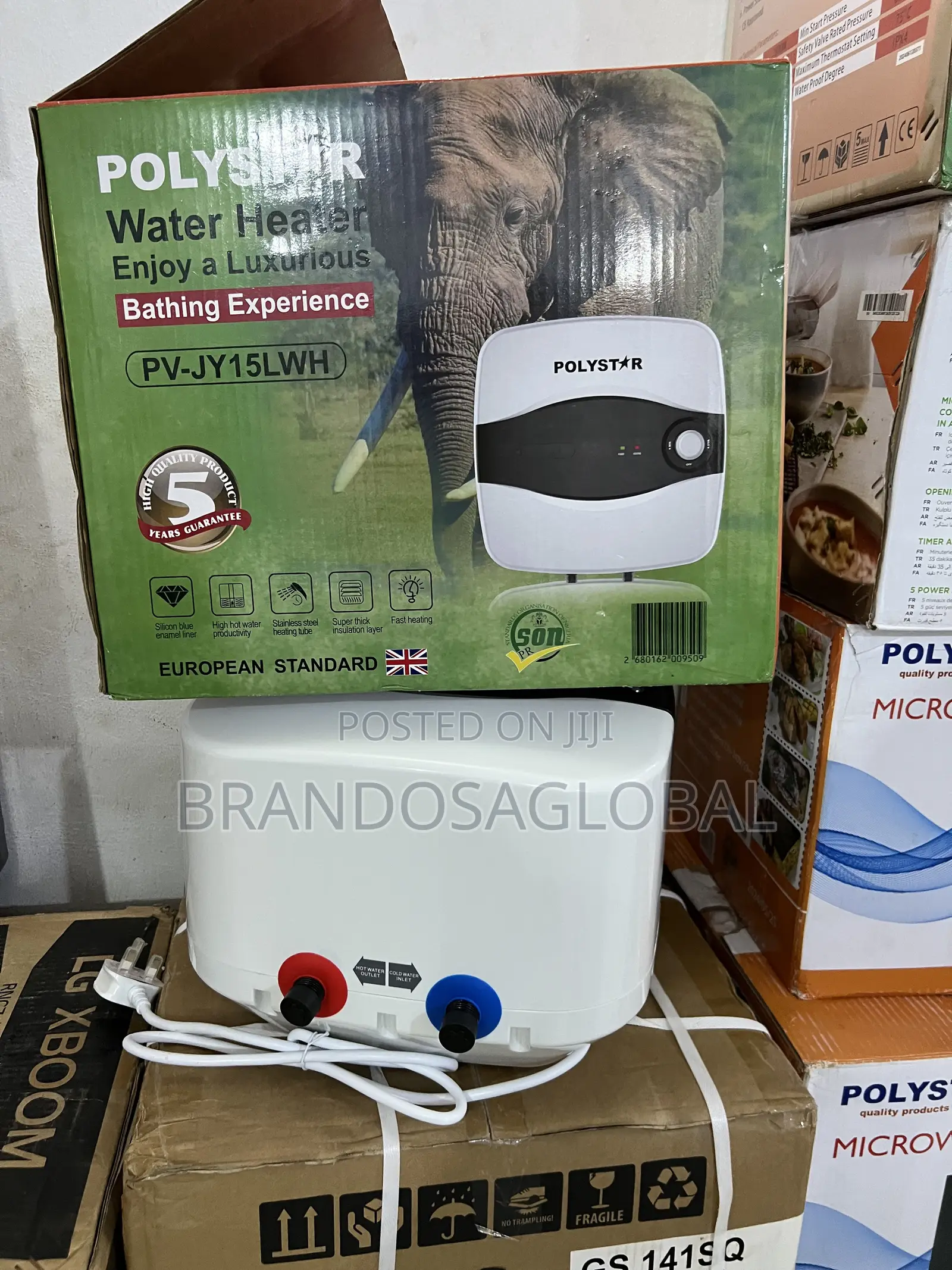 Polystar Pv-Jy15lwh – 15l Capacity Hot Cold Water Dispenser