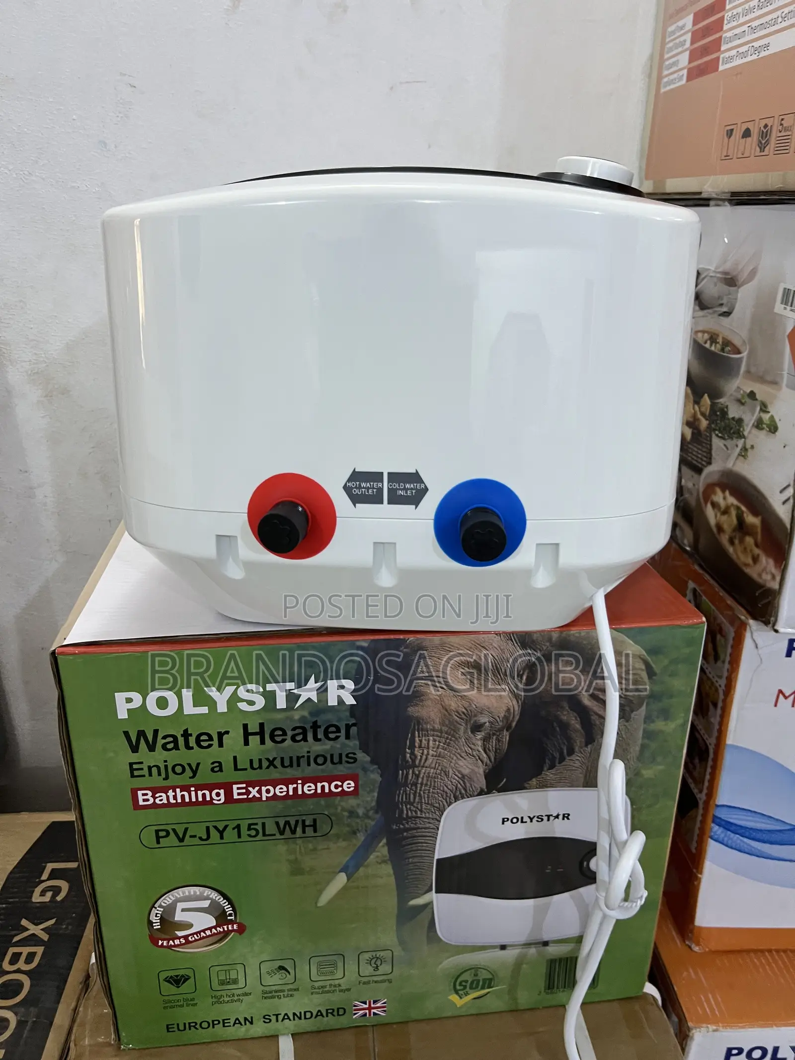 Polystar 15l Water Heater Pv-Jy15lwh – Fast Cooling, Hot Water Ready