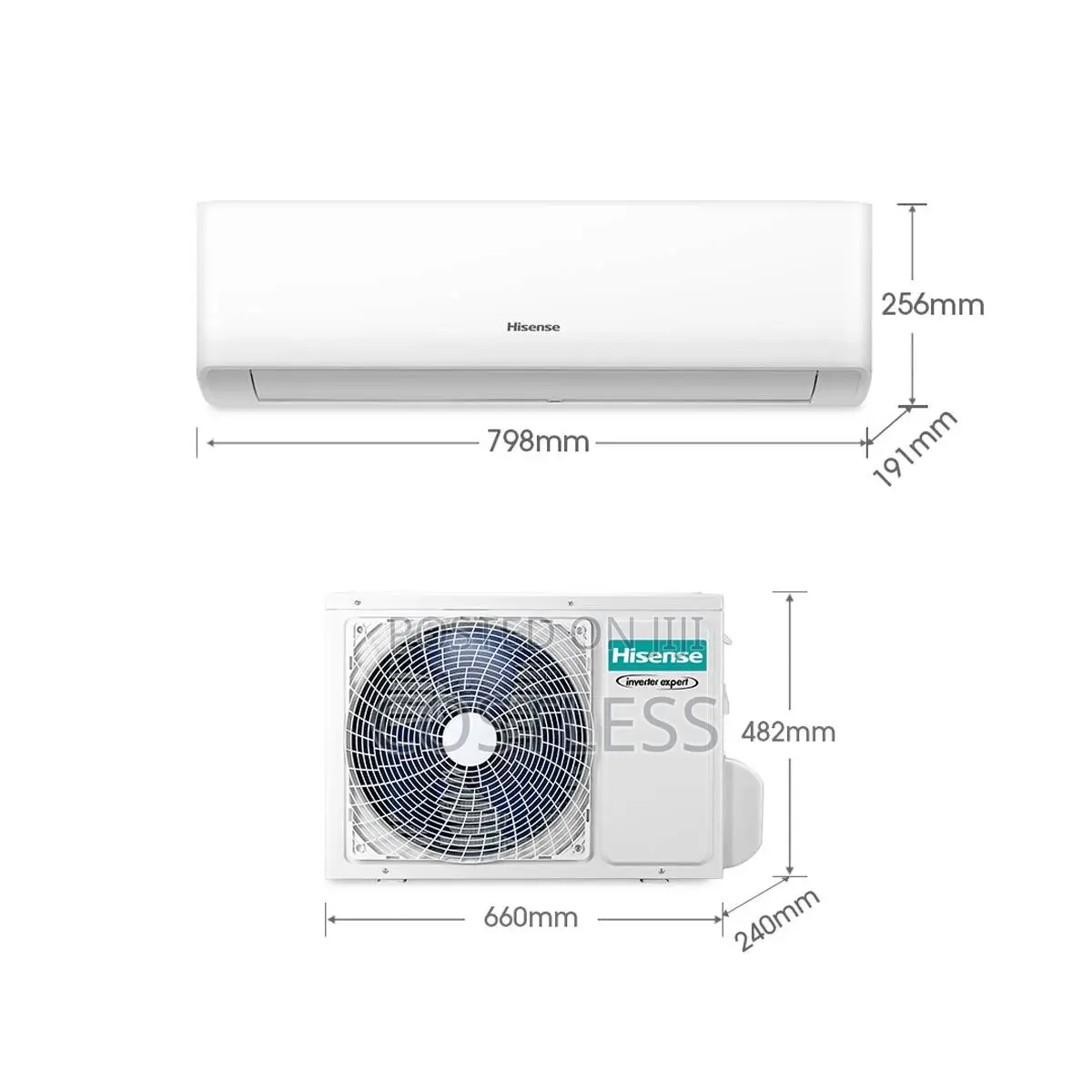 Hisense 1.5hp Inverter Copper Split Air Conditioner.