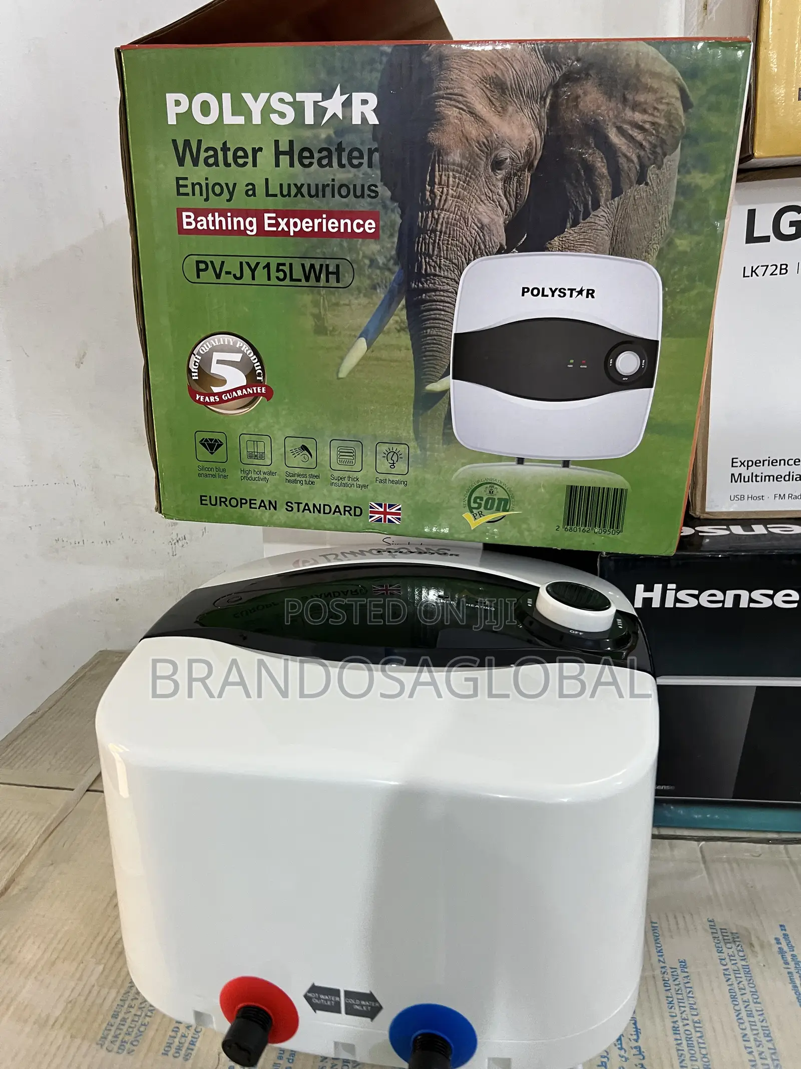Polystar Water Heater Pv-Jy15lwh – 15l Hot Cold Feature
