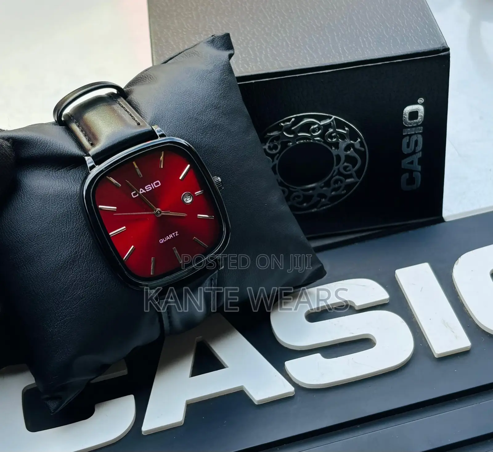 Casio Analog Leather Wristwatch