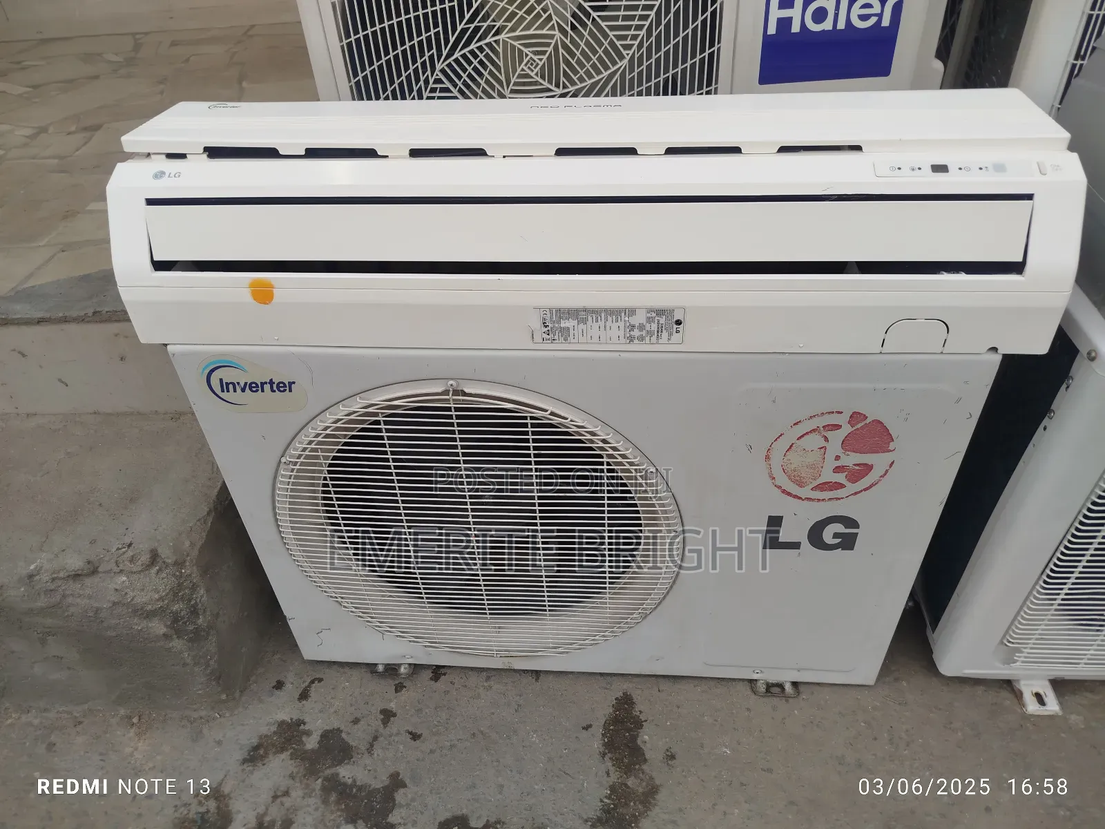 Lg Inverter 1.5 Hp Wit Gass