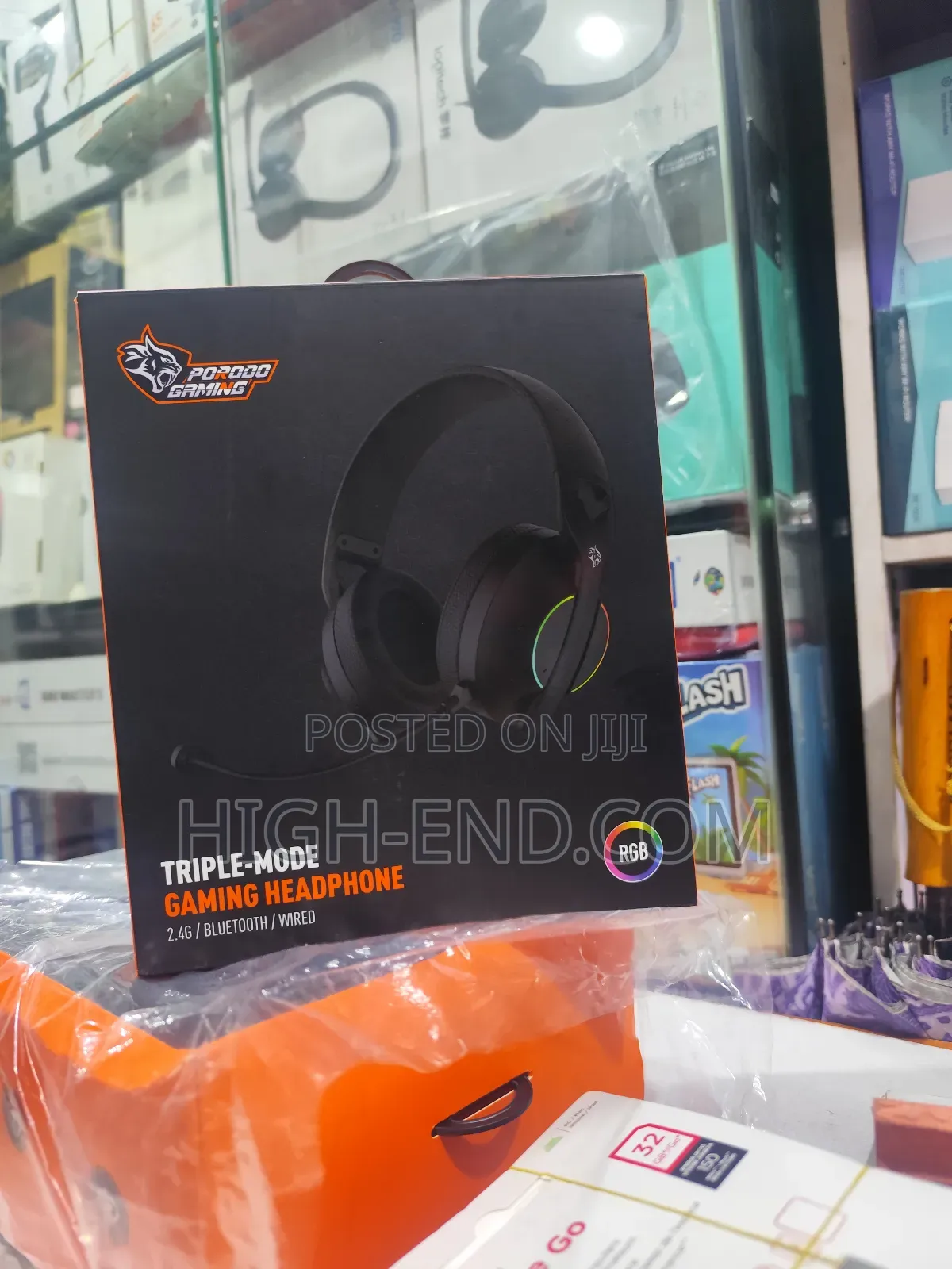 Porodo Triple Mode Gaming Headphone Pdx421bk
