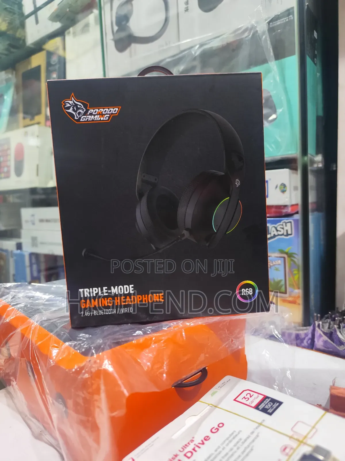 Porodo Triple Mode Gaming Headphone Pdx421bk