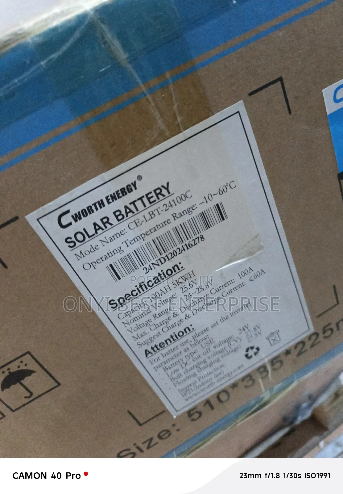 C-worth Energy Lithium Ion Battery Life Po4 5kwh 24v/25.6v