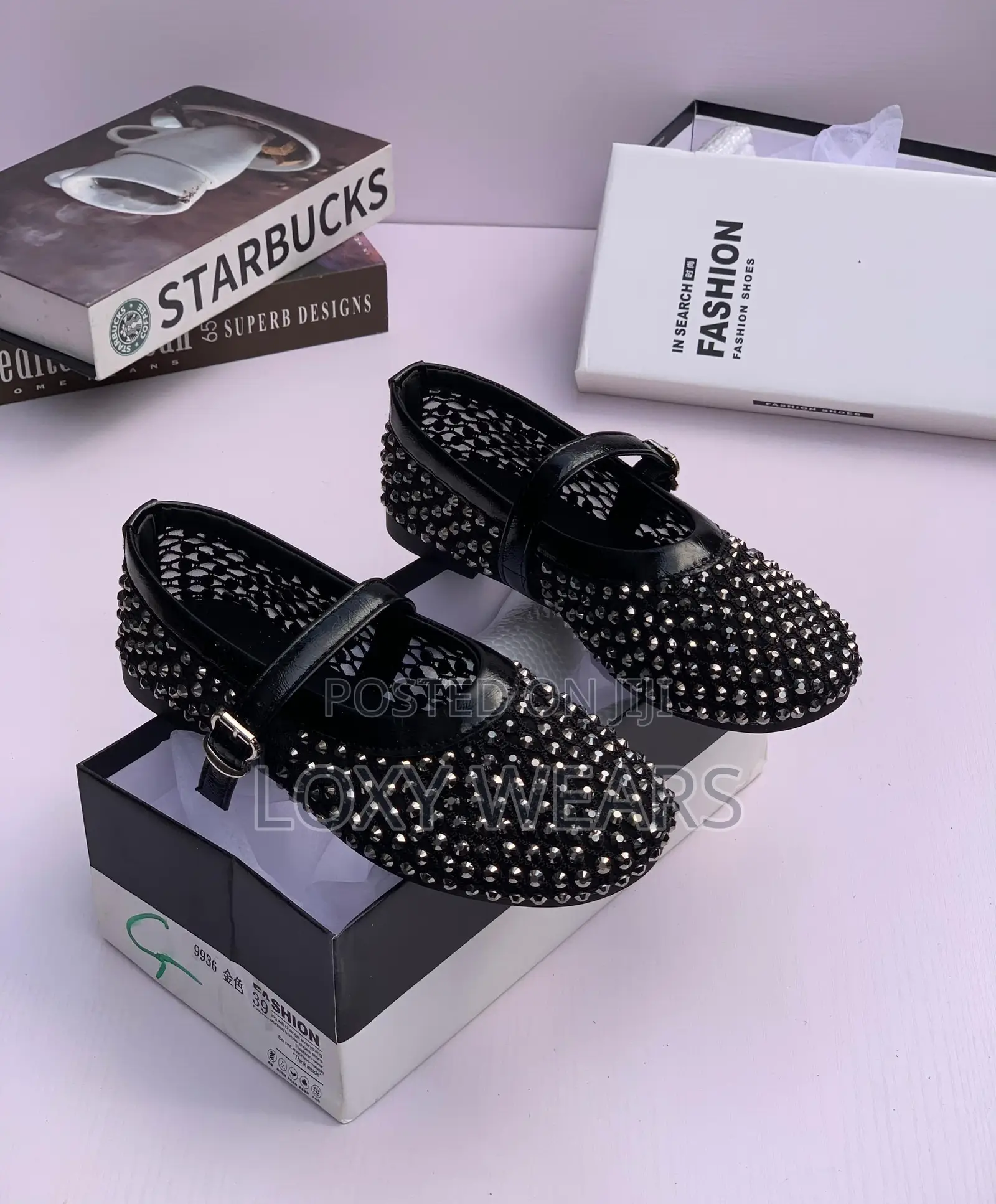 Mary Jane Rhinestone Hollow Ballet Shoe